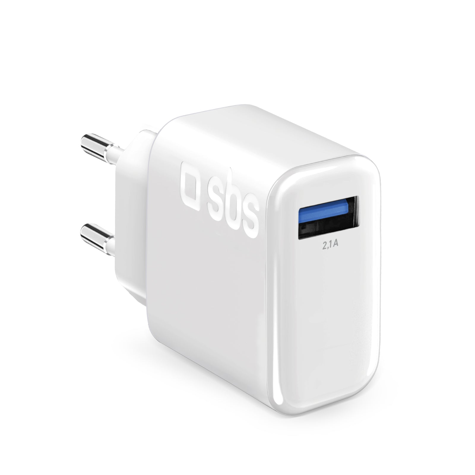 Caricabatterie caricatore 10W - carica rapida porta USB 2.1A Intelligent Charge