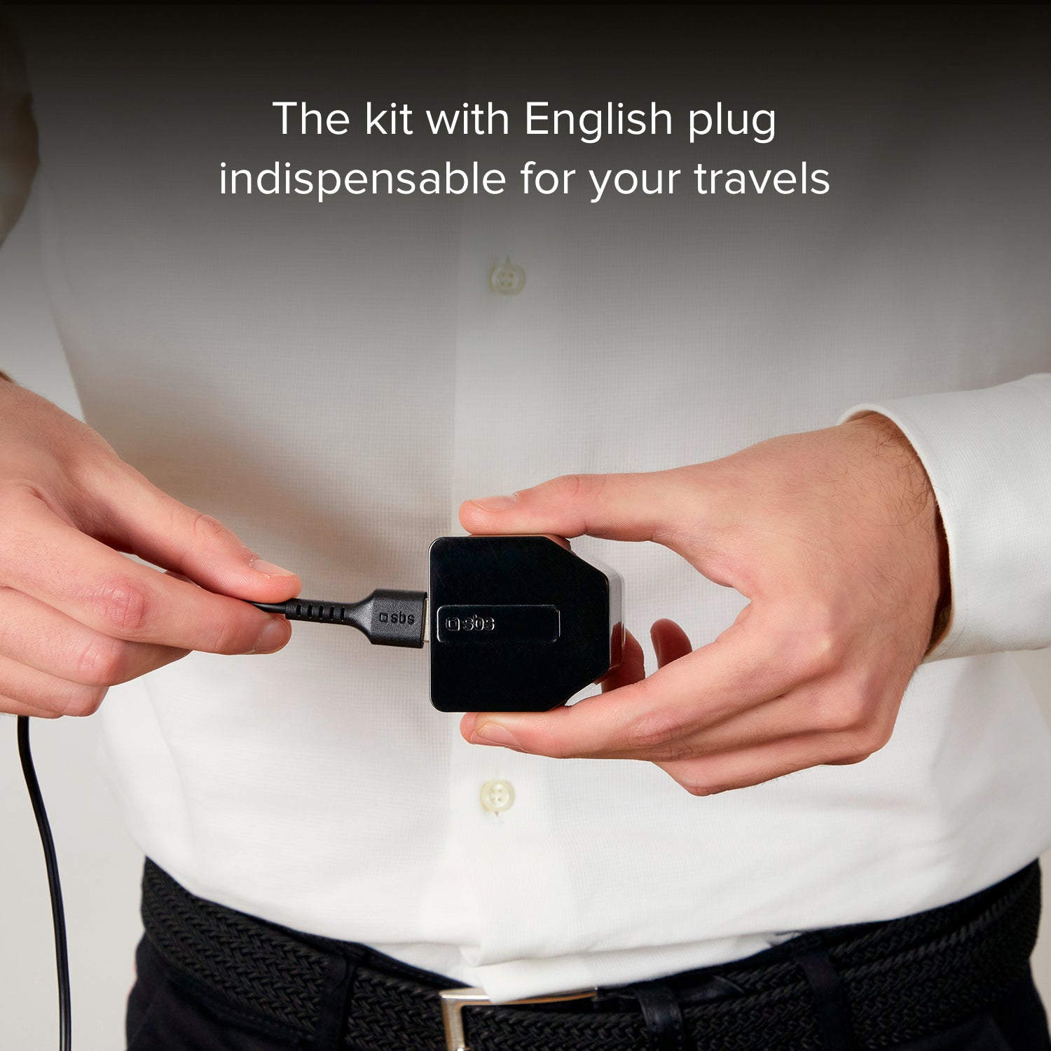 Kit caricatore UK con cavo USB + Micro‑USB