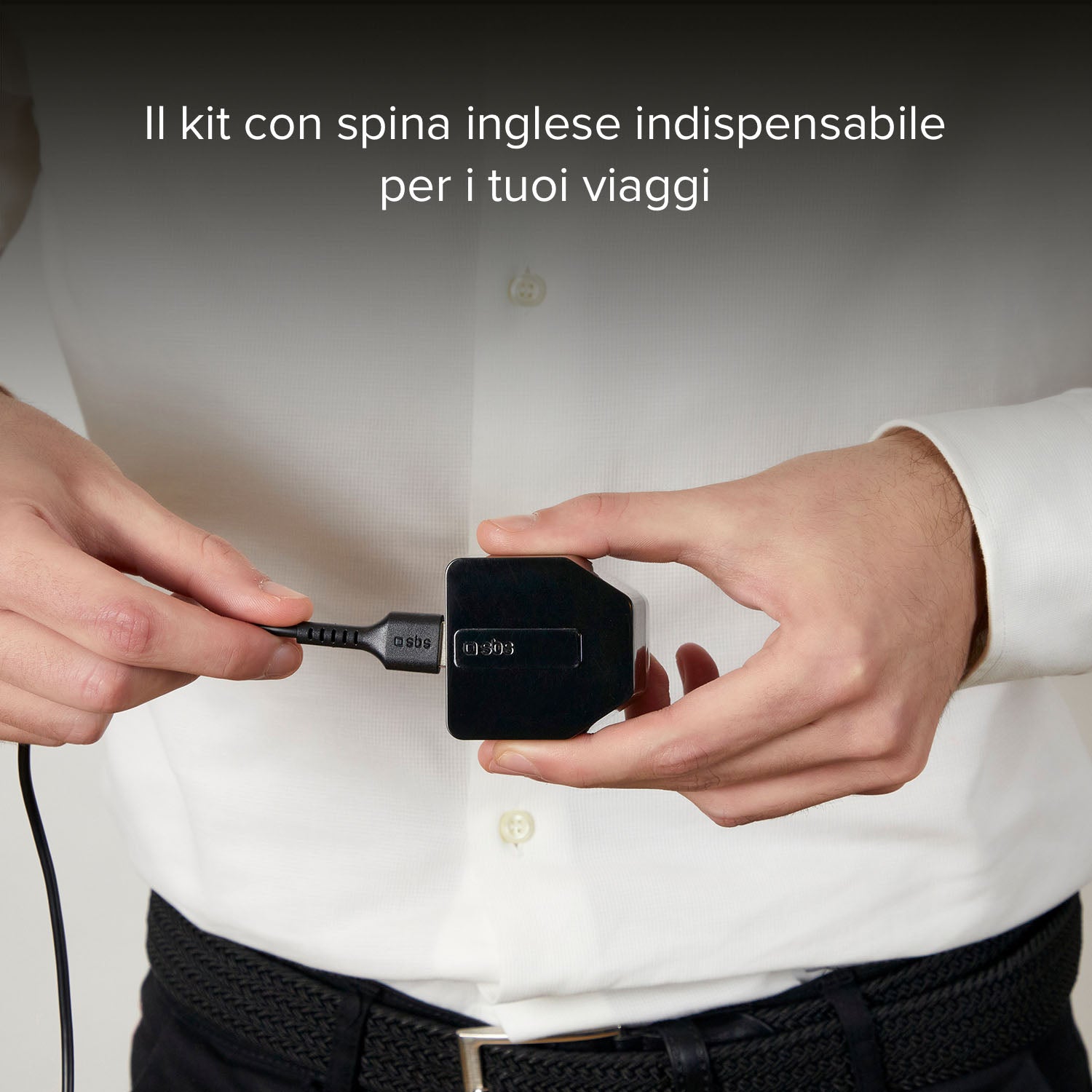 Kit caricatore UK con cavo USB + Micro‑USB