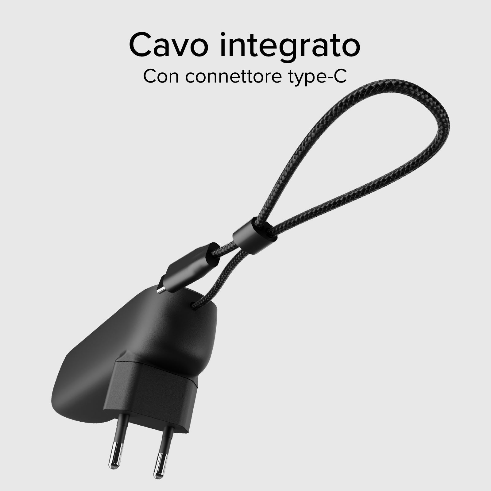 Powerbank Hybride 5000 mAh PD 20 W avec fiche intégrée