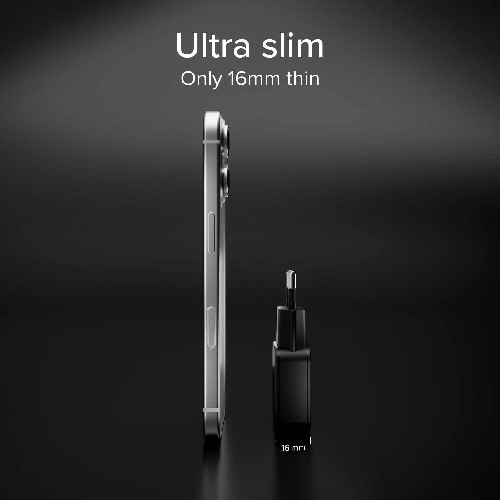 Chargeur mural 20W USB-C Ultra Slim, adapté pour MacBook Neo