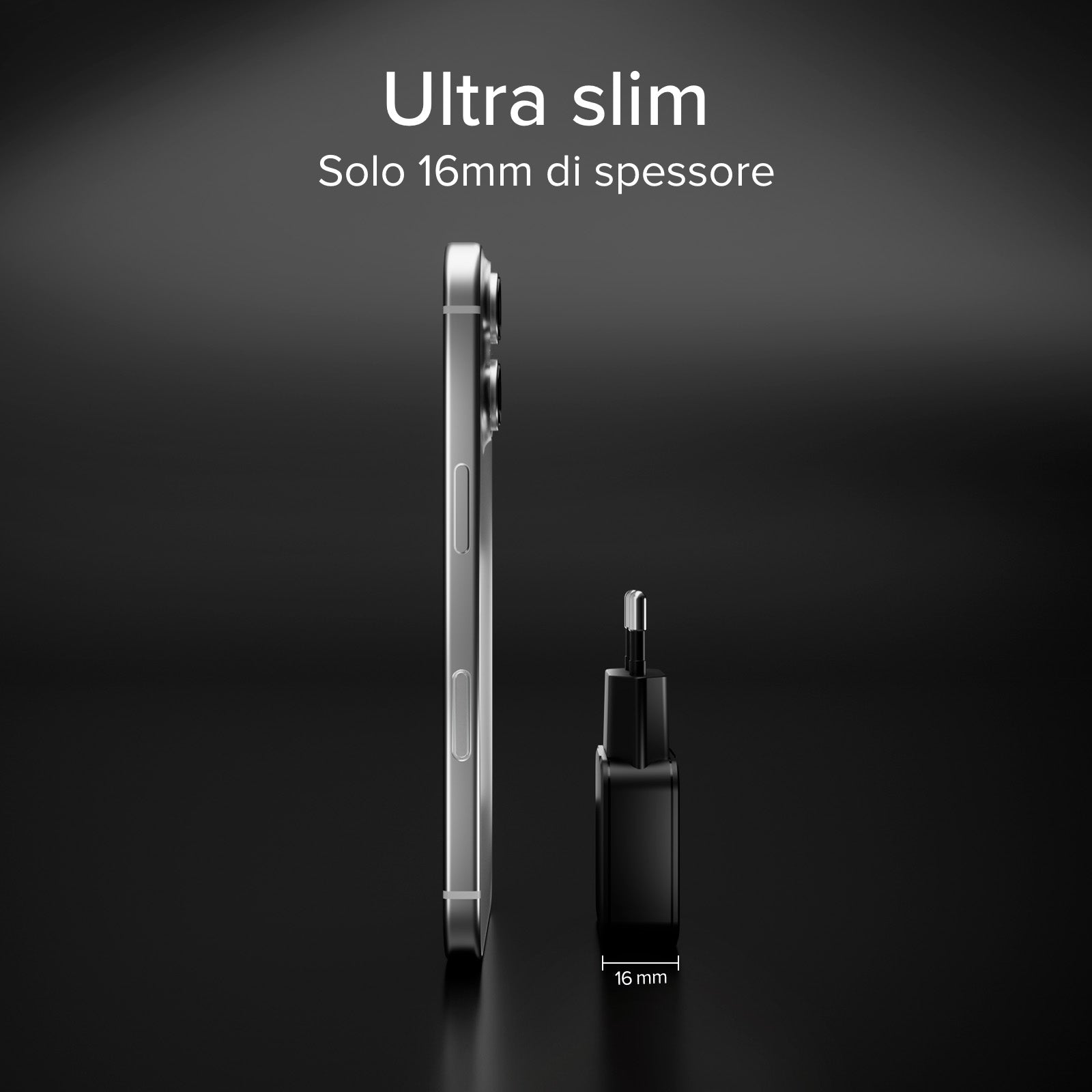 Chargeur mural 20W USB-C Ultra Slim, adapté pour MacBook Neo