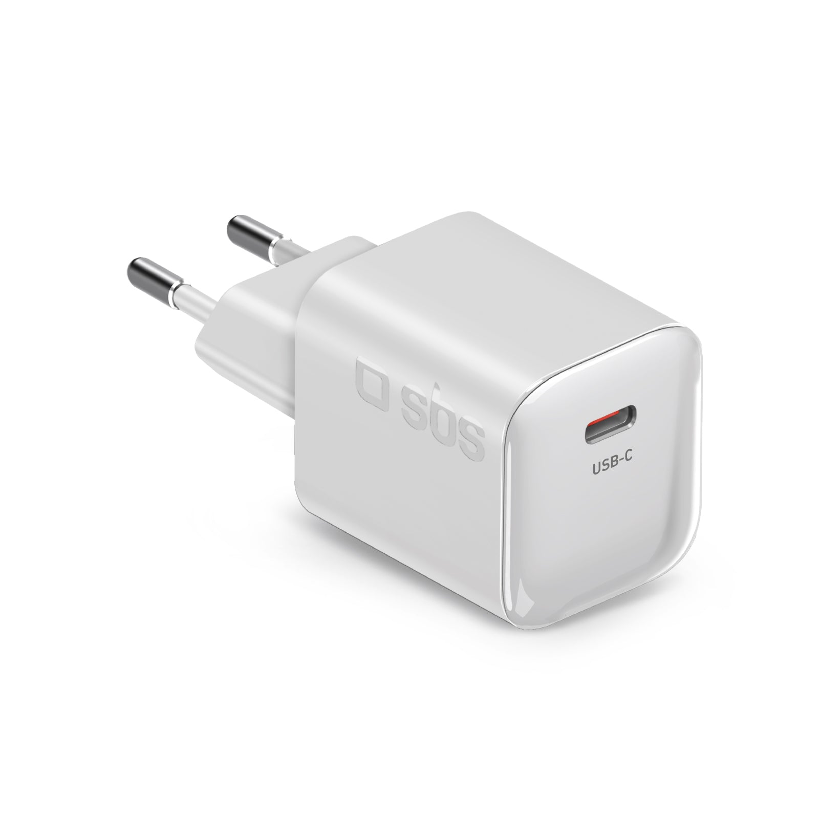 Caricatore da muro USB-C 20W GaN PD 3.0 mini size per smartphone e tablet