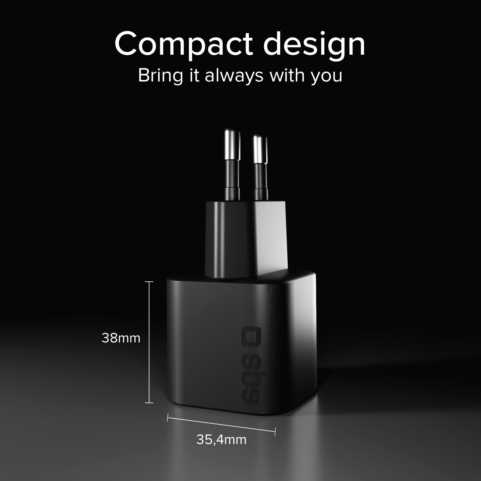 Cargador de pared USB-C 30 W compacto con Power Delivery 3.0 y PPS