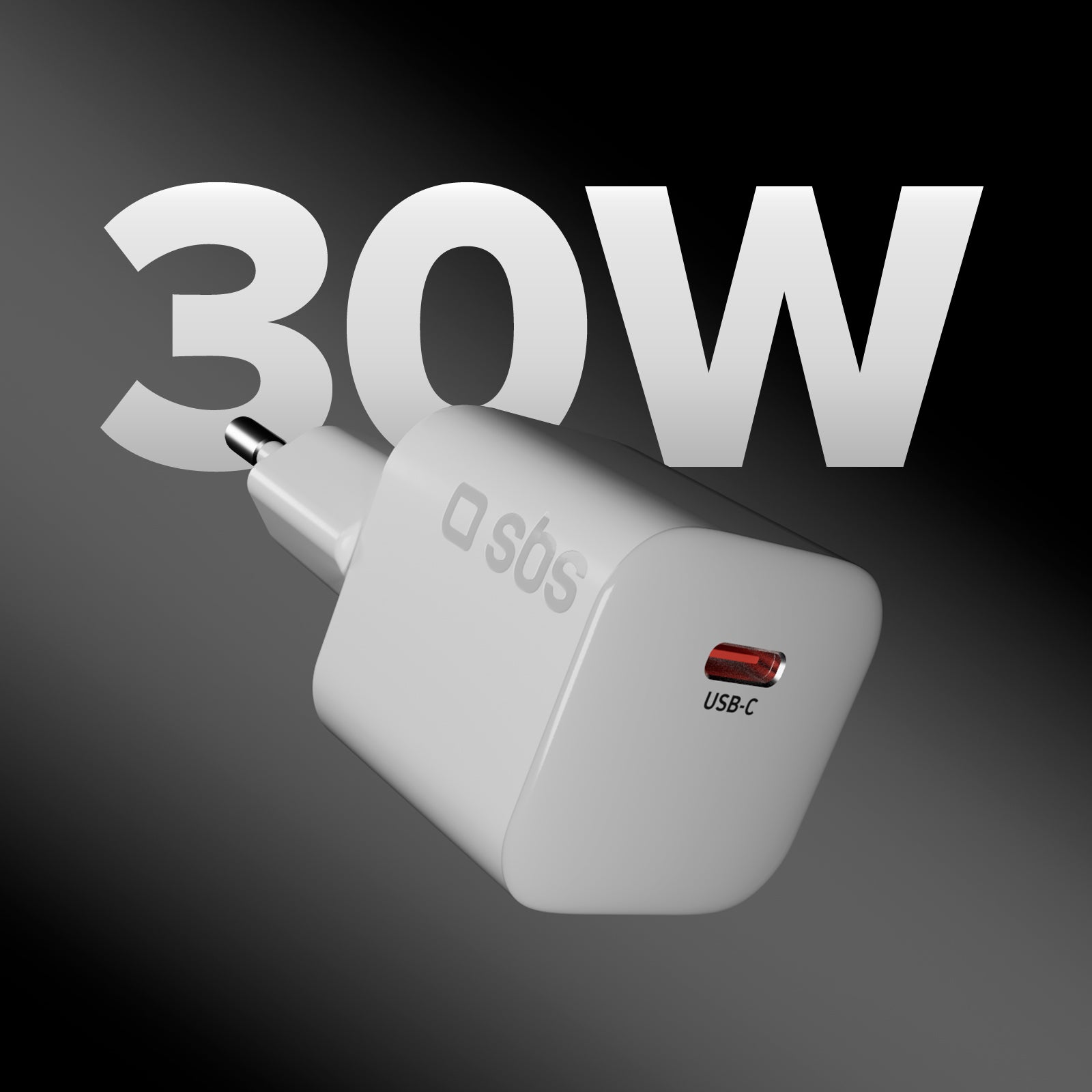 Cargador de pared USB-C 30 W compacto con Power Delivery 3.0 y PPS