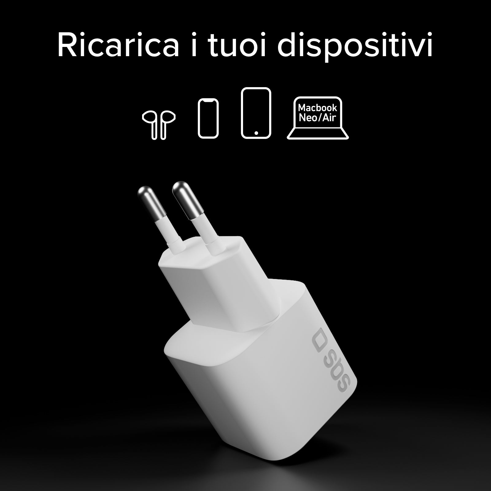 Cargador de pared USB-C 30 W compacto con Power Delivery 3.0 y PPS