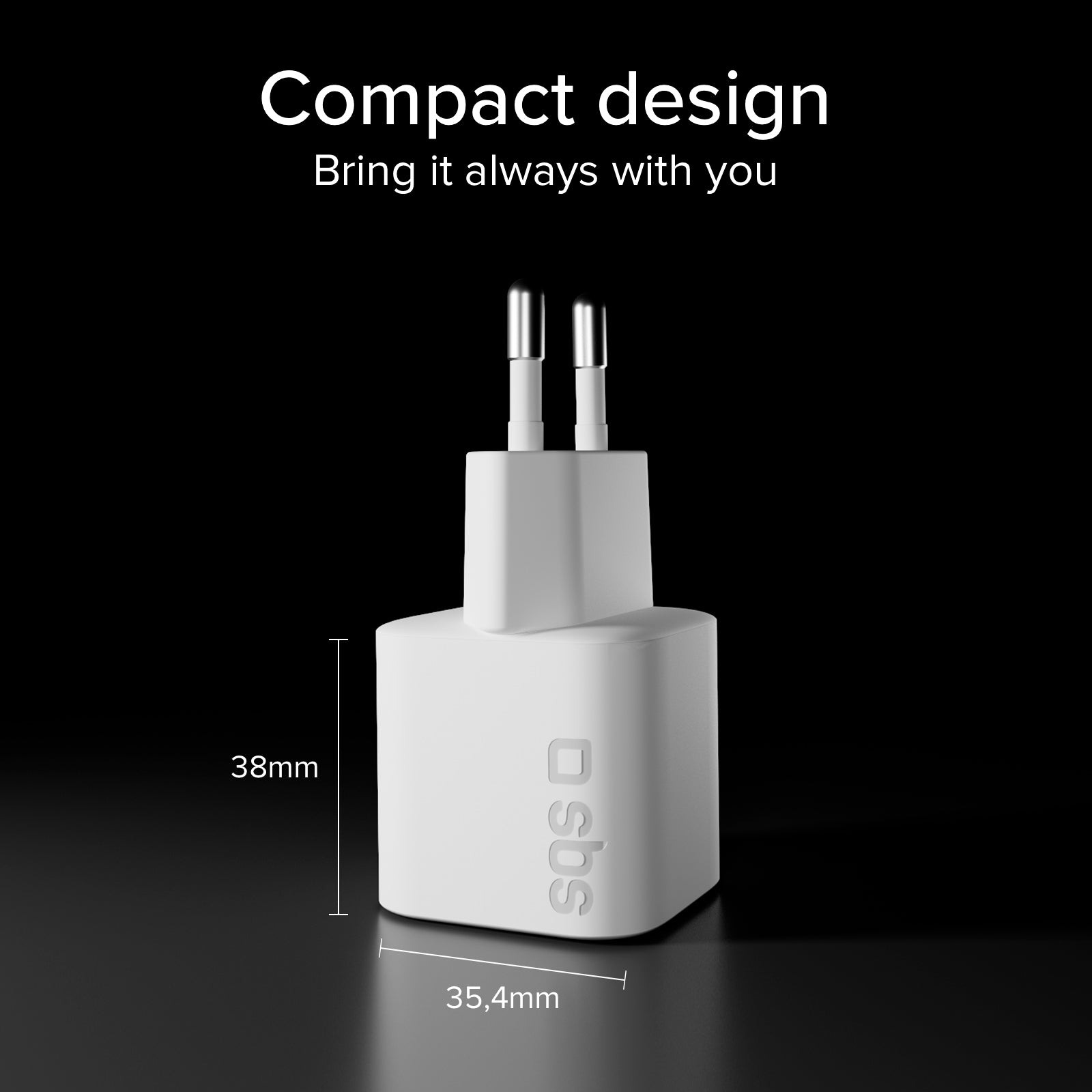 Cargador de pared USB-C 30 W compacto con Power Delivery 3.0 y PPS