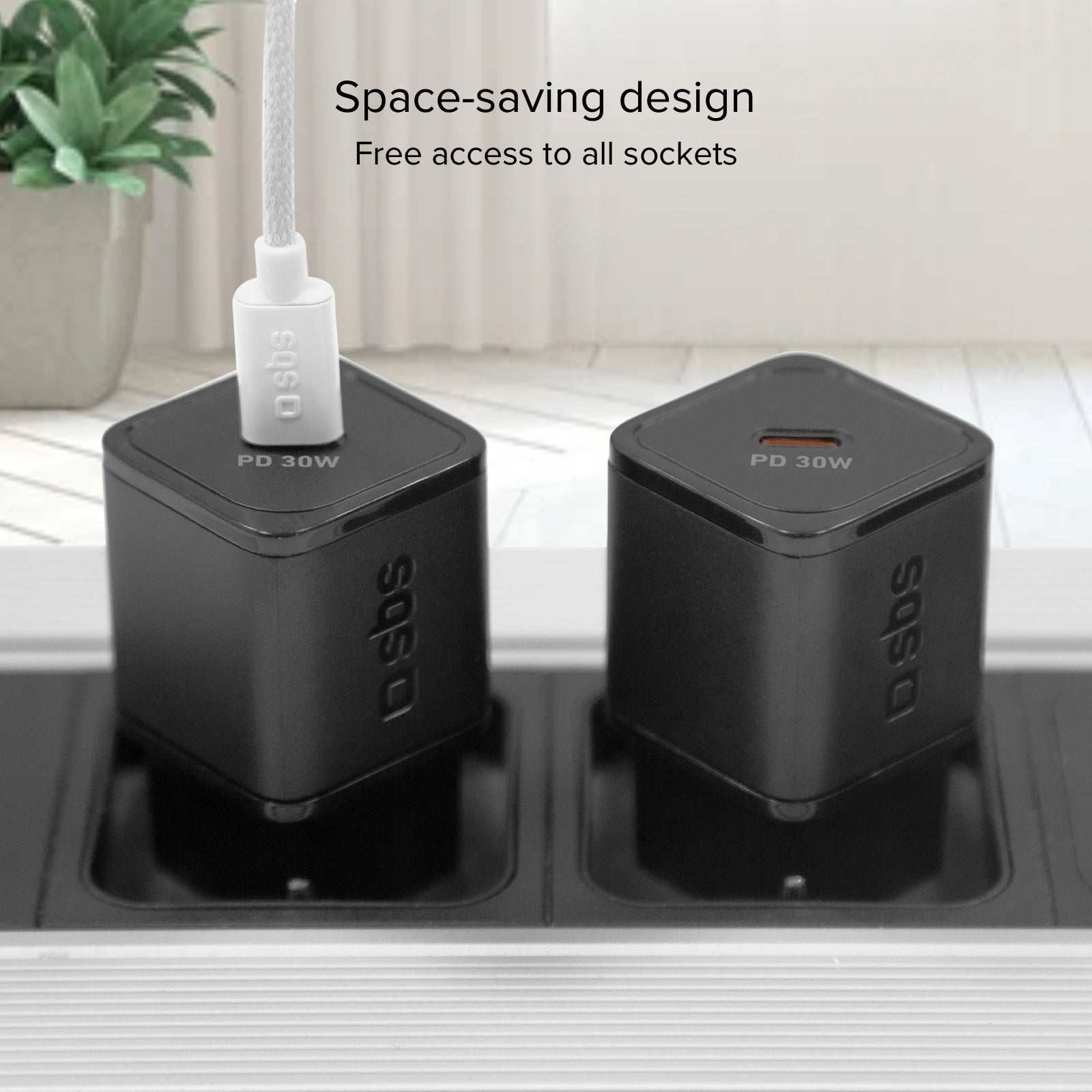Caricatore caricabatterie ultrarapido GaN da 30 Watt Power Delivery