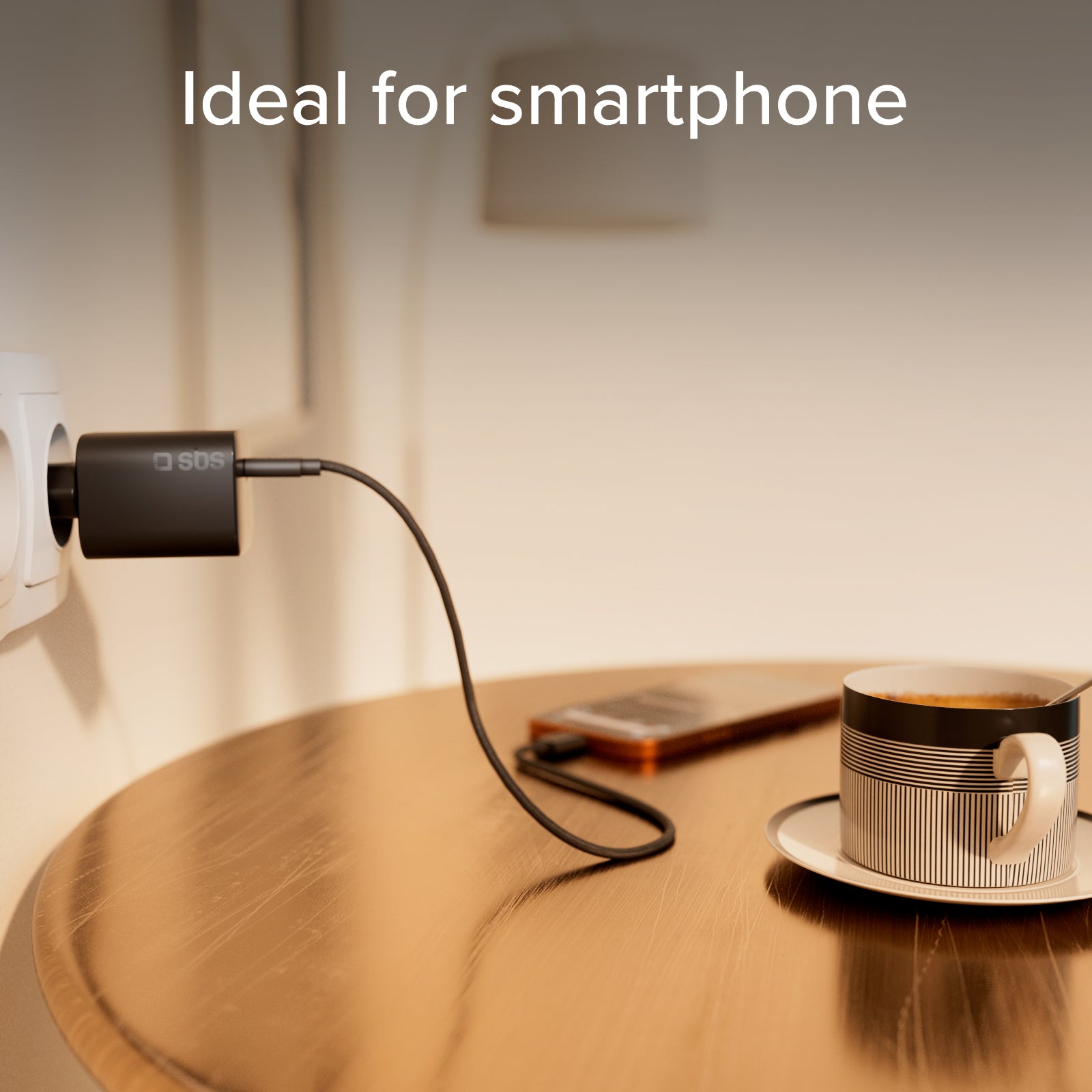 Cargador de pared GaN USB-C de 65 W con Power Delivery 3.0 y fuente de alimentación programable