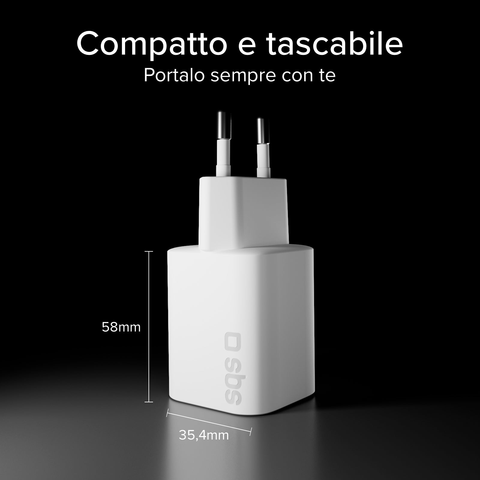 Cargador de pared GaN USB-C de 65 W con Power Delivery 3.0 y fuente de alimentación programable