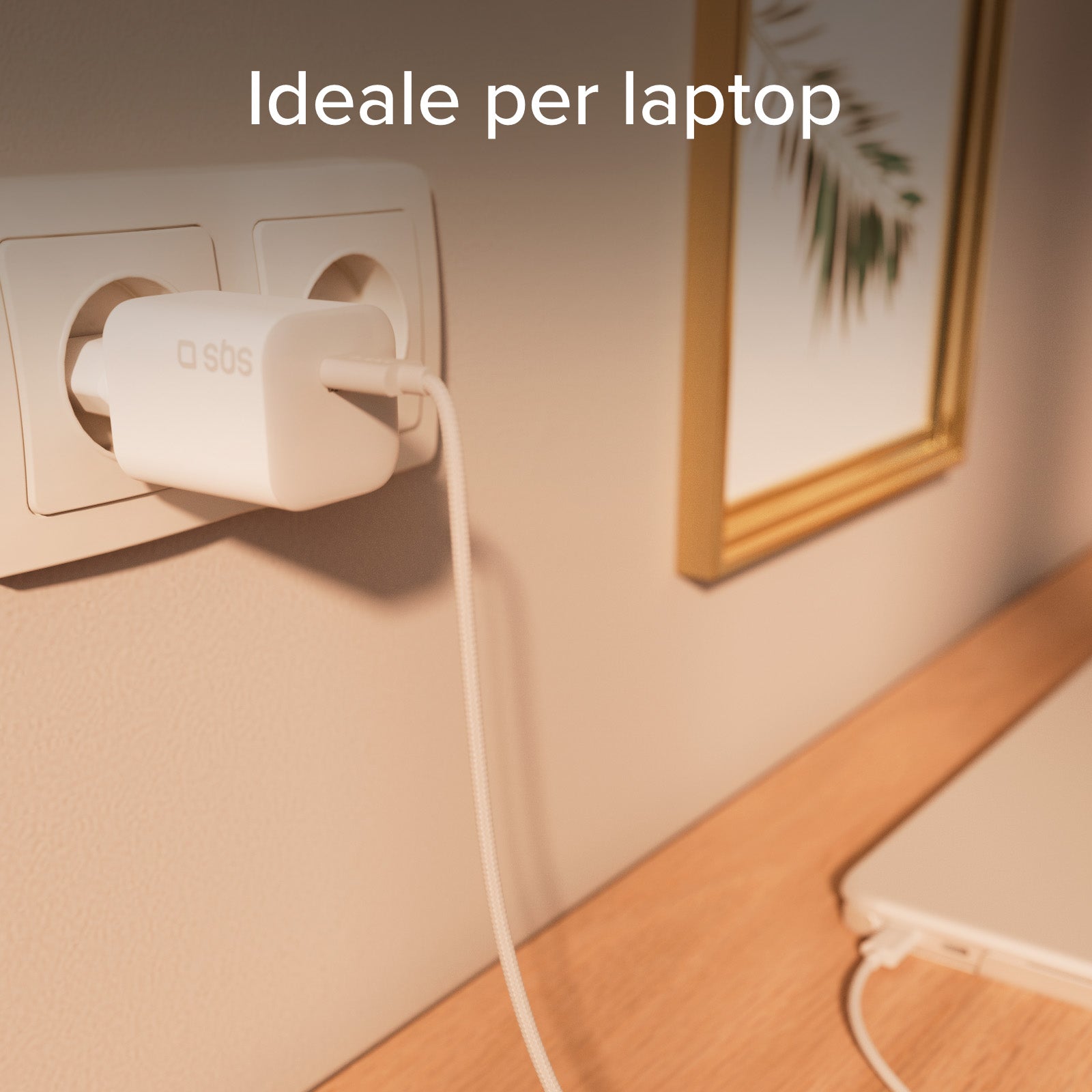 Cargador de pared GaN USB-C de 65 W con Power Delivery 3.0 y fuente de alimentación programable