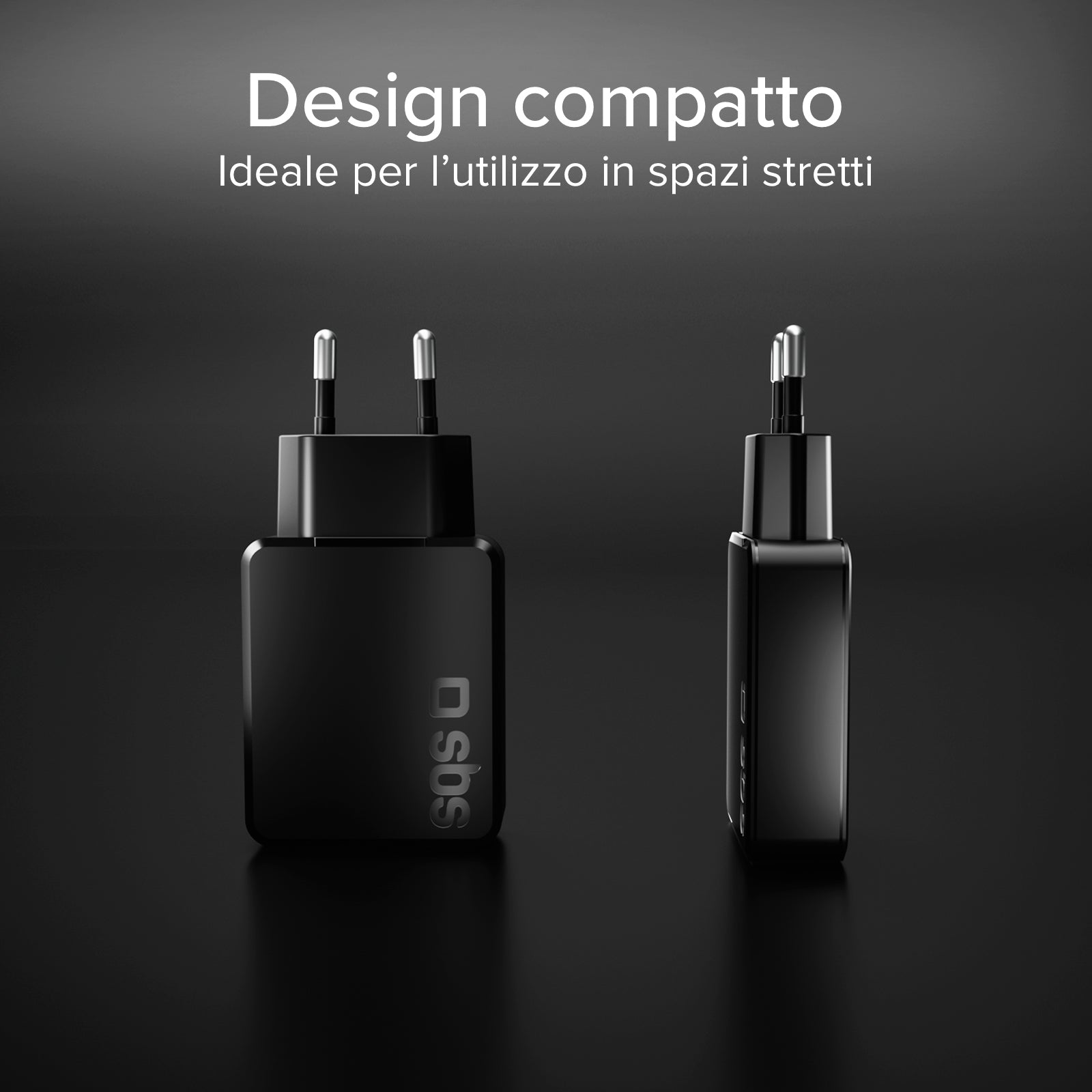 Ultra-Slim 65W USB-C wall charger with dual output