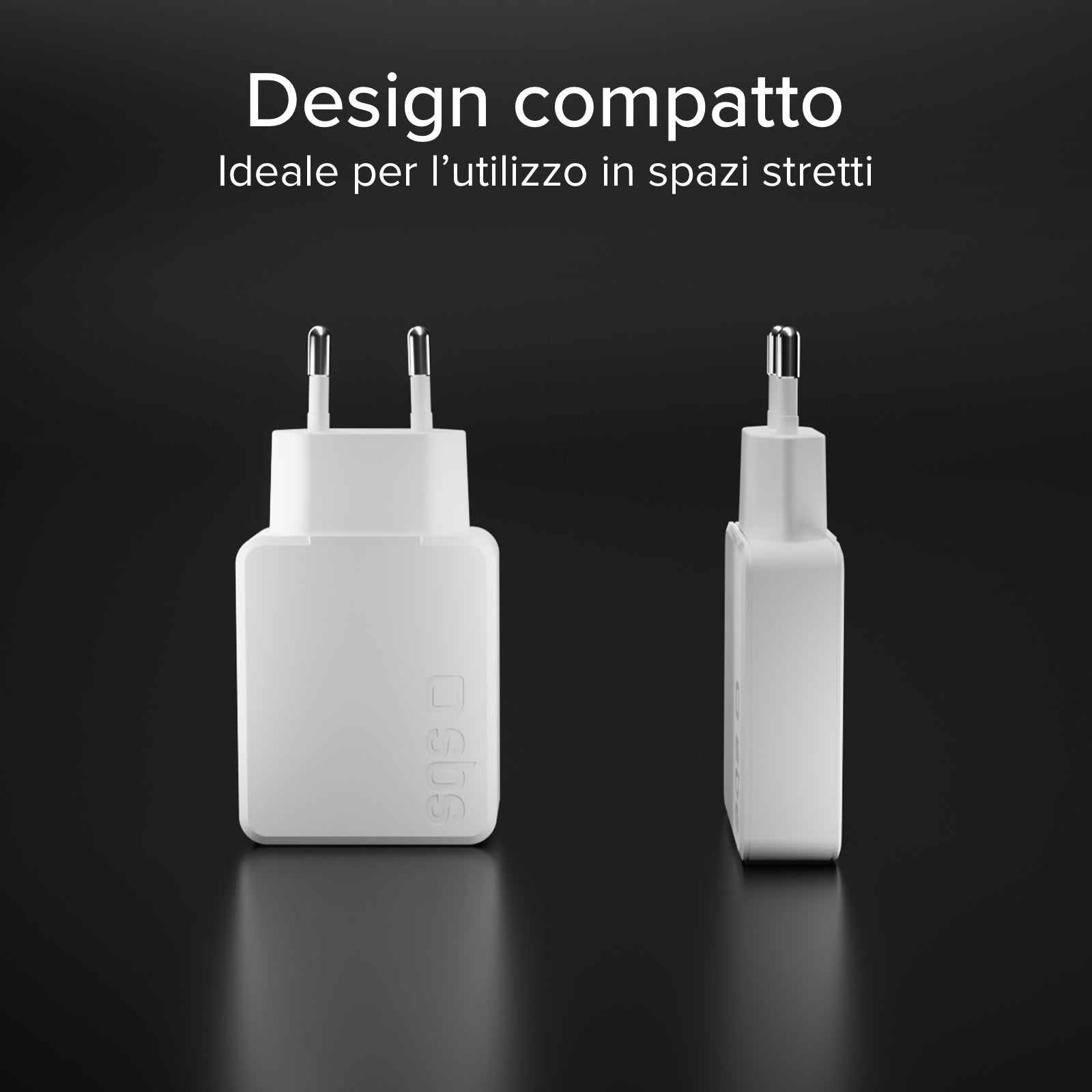 Caricatore ultrasottile 65W con doppia USB‑C