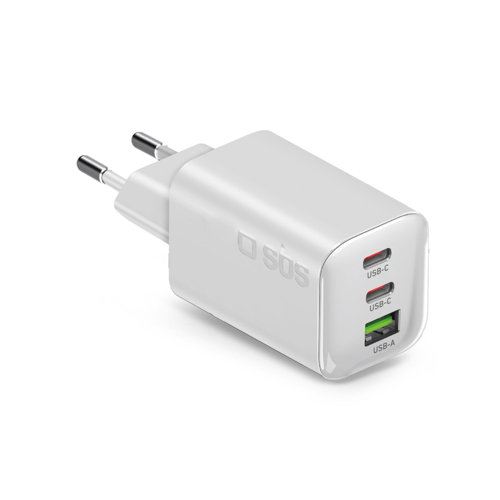 Caricatore 65W GaN con 2 USB‑C e USB‑A