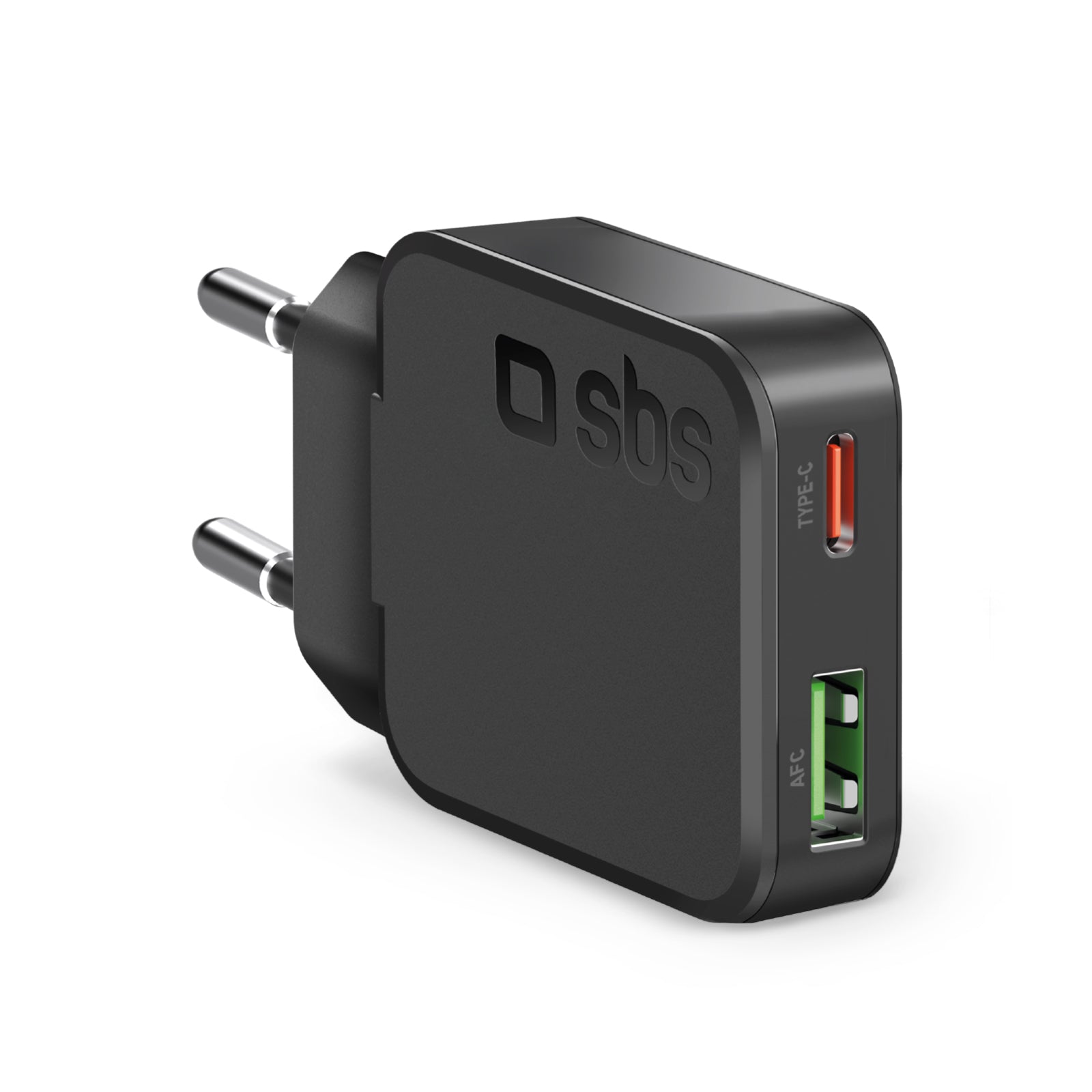 Caricatore da muro 30W Ultra Slim con doppia porta USB-C e USB-A