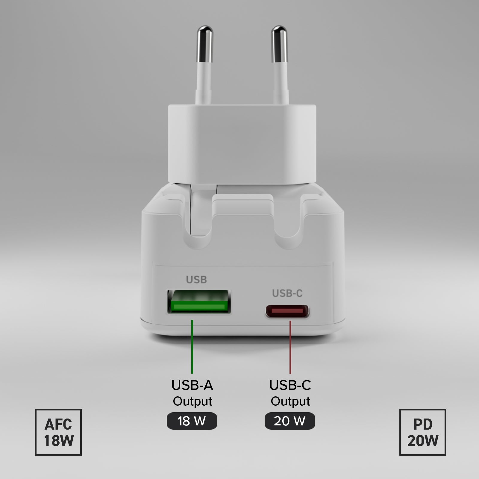  Chargeur mural pliable Flexy 20W pour MacBook Neo