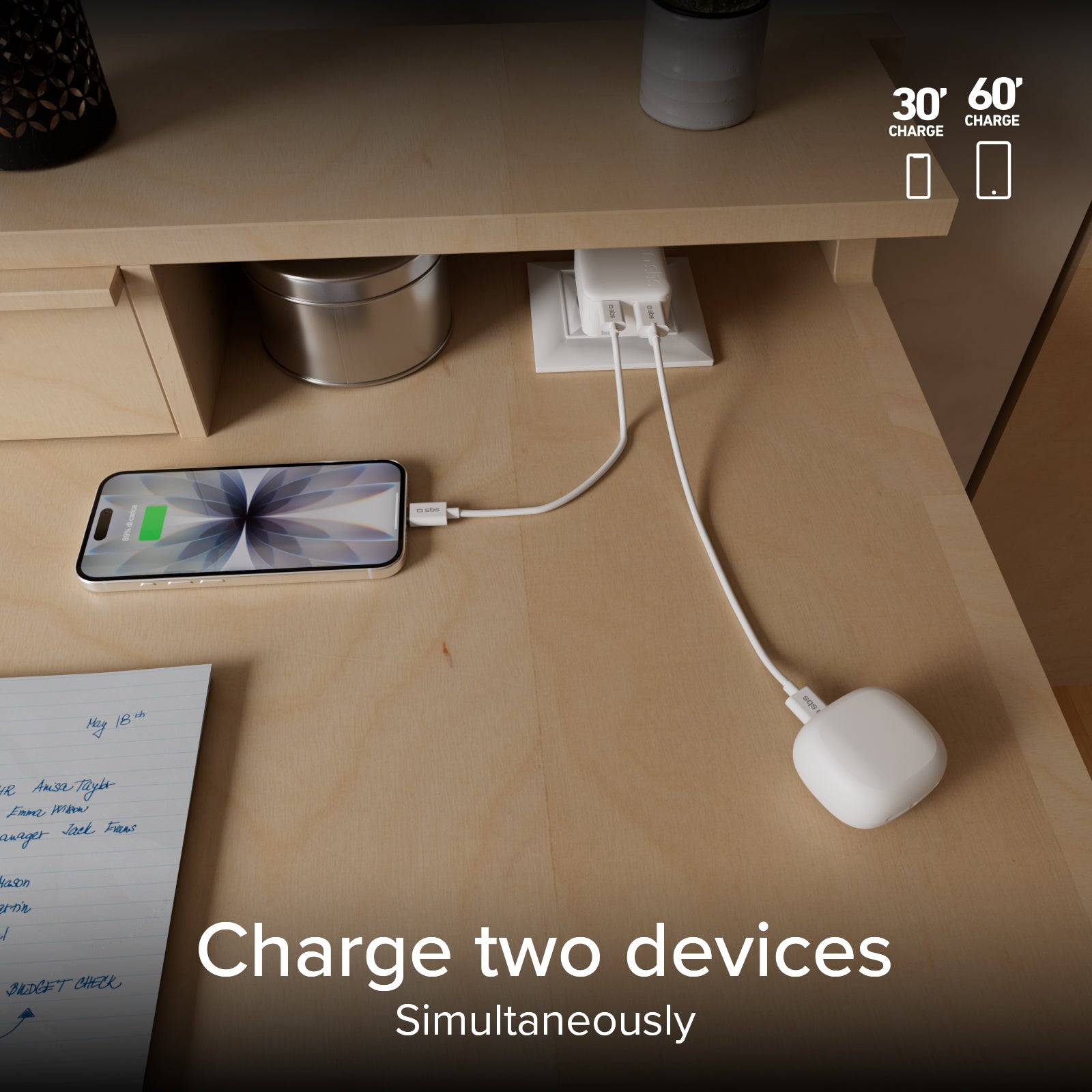  Chargeur mural pliable Flexy 20W pour MacBook Neo