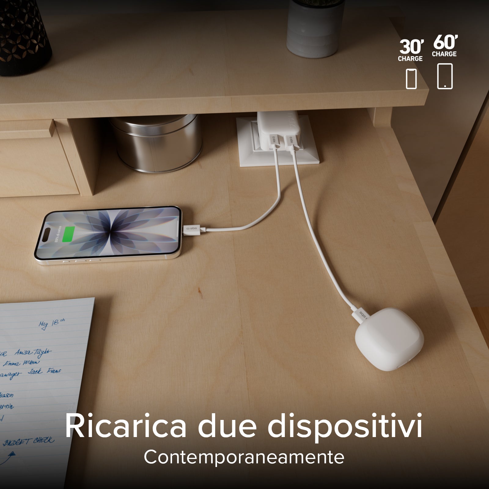  Chargeur mural pliable Flexy 20W pour MacBook Neo