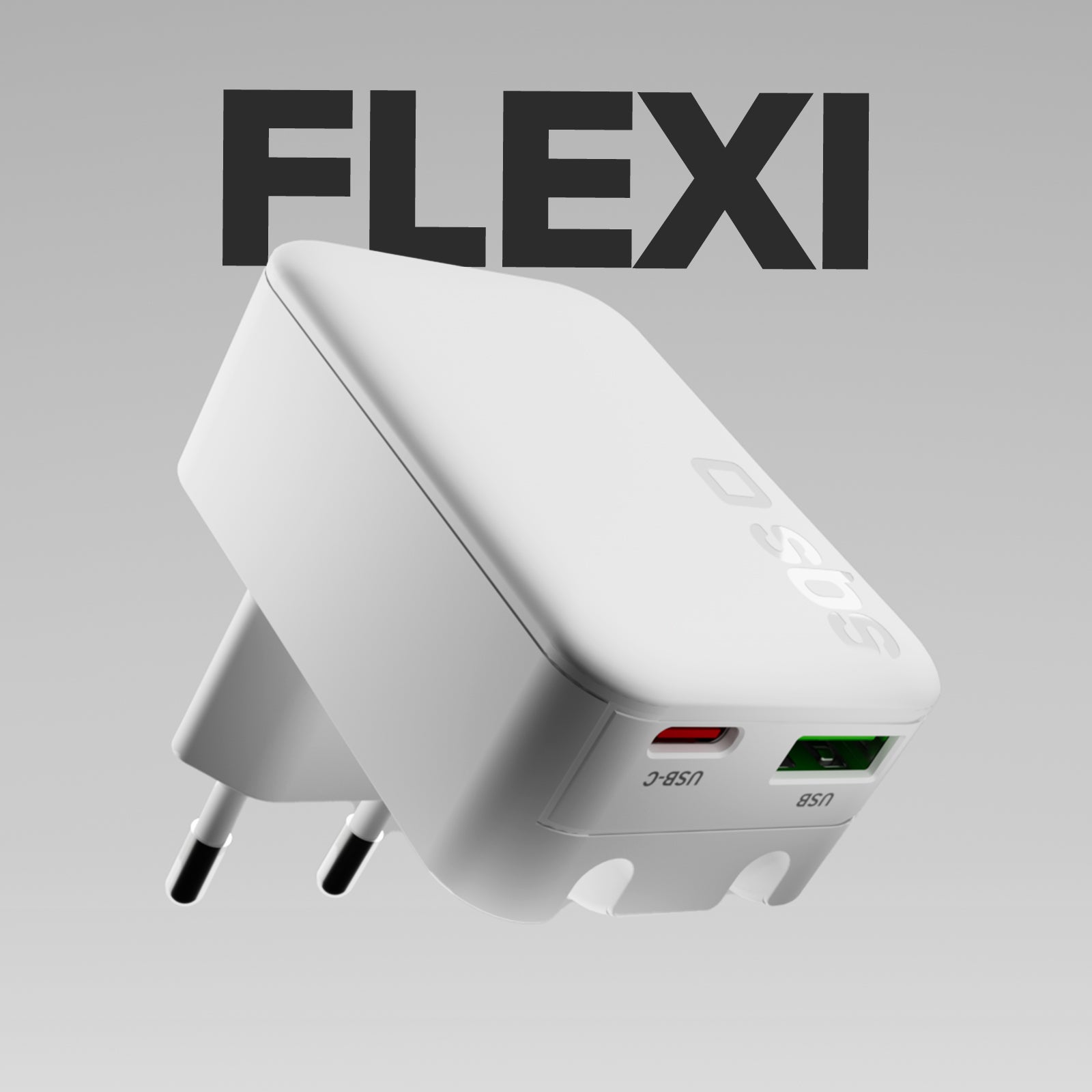 Caricatore da Parete Flexi Wall Charger 45W con Spina Pieghevole