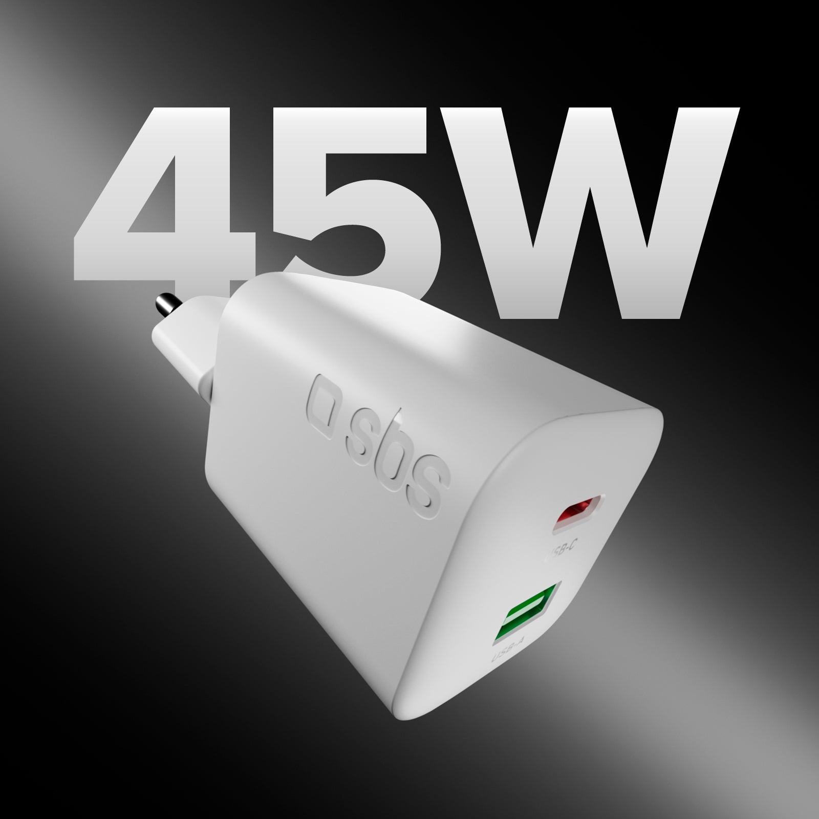 Kit caricatore da parete 45W GaN e Power Delivery, con cavo USB-C 1.5m
