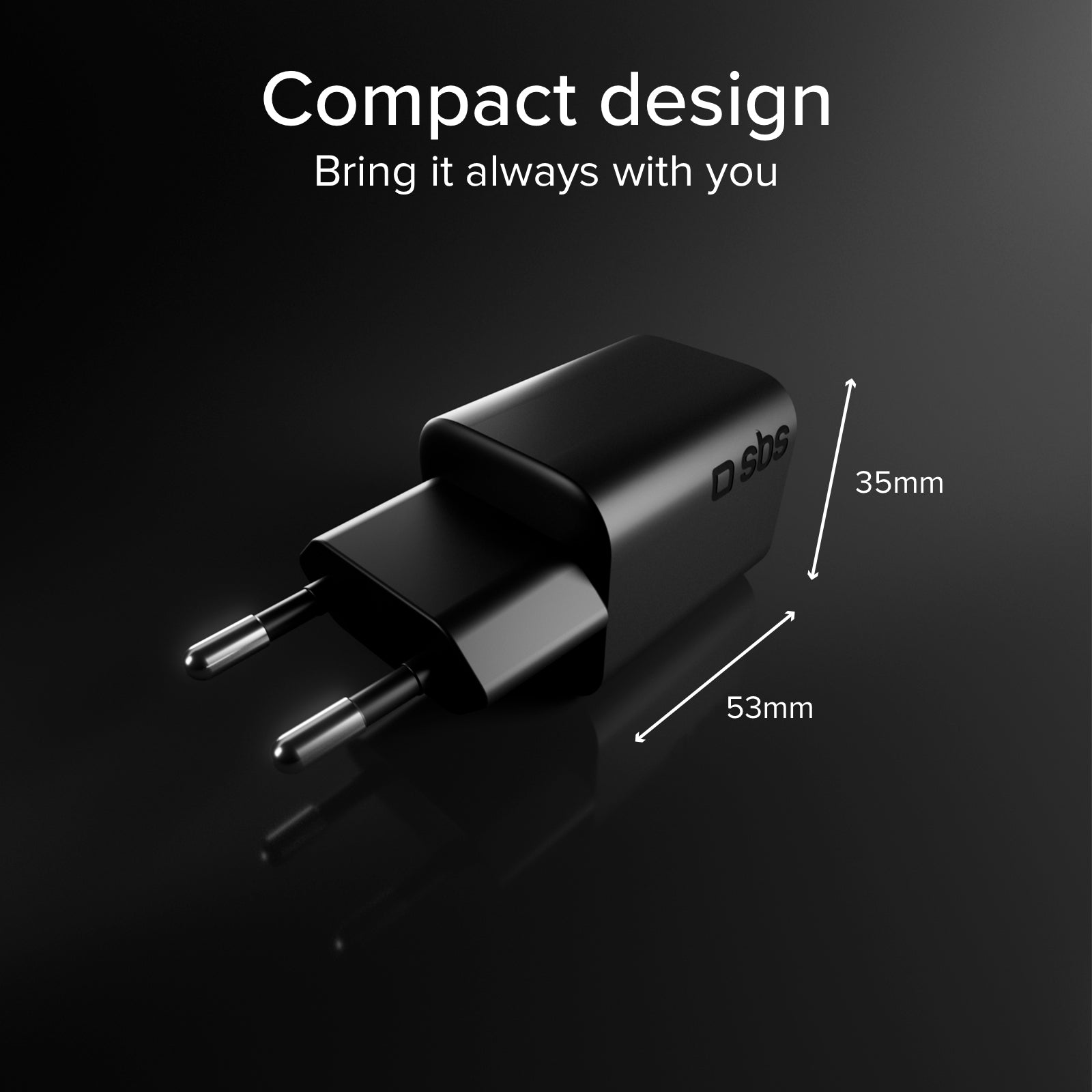 65W GaN Power Delivery Wandladegerät-Set mit USB-C-Kabel 1,5 m für schnelles Laden
