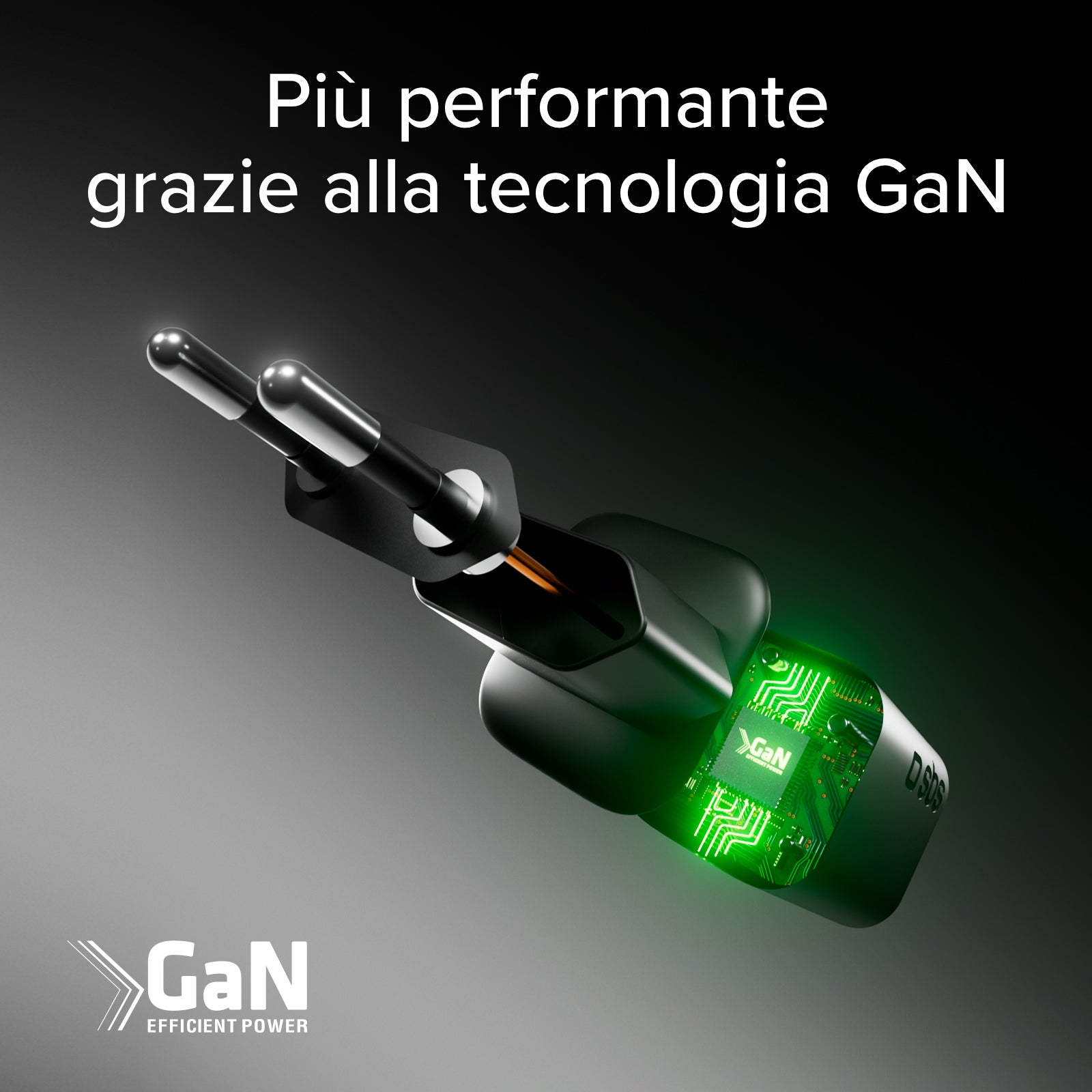65W GaN Power Delivery Wandladegerät-Set mit USB-C-Kabel 1,5 m für schnelles Laden
