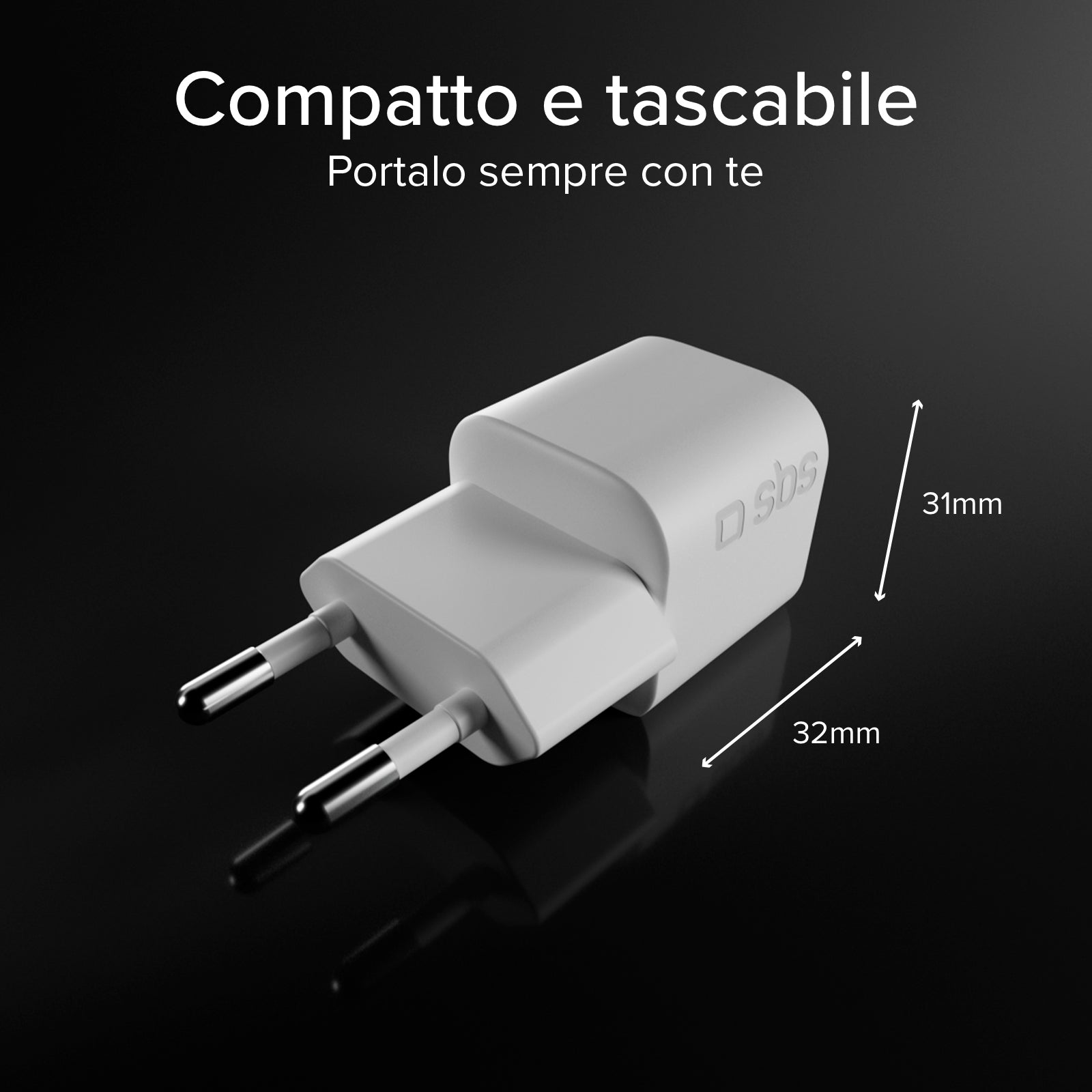 20W Power Delivery USB-C Wall Charger Kit with 1.5 m Braided USB-C Cable