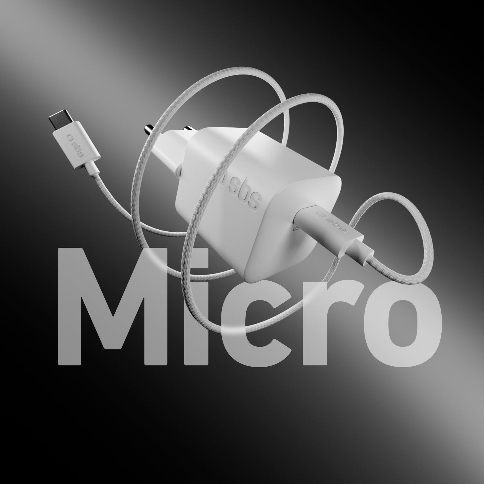 Kit caricatore da muro 40W e cavo USB-C intrecciato antigroviglio da 1,5 m