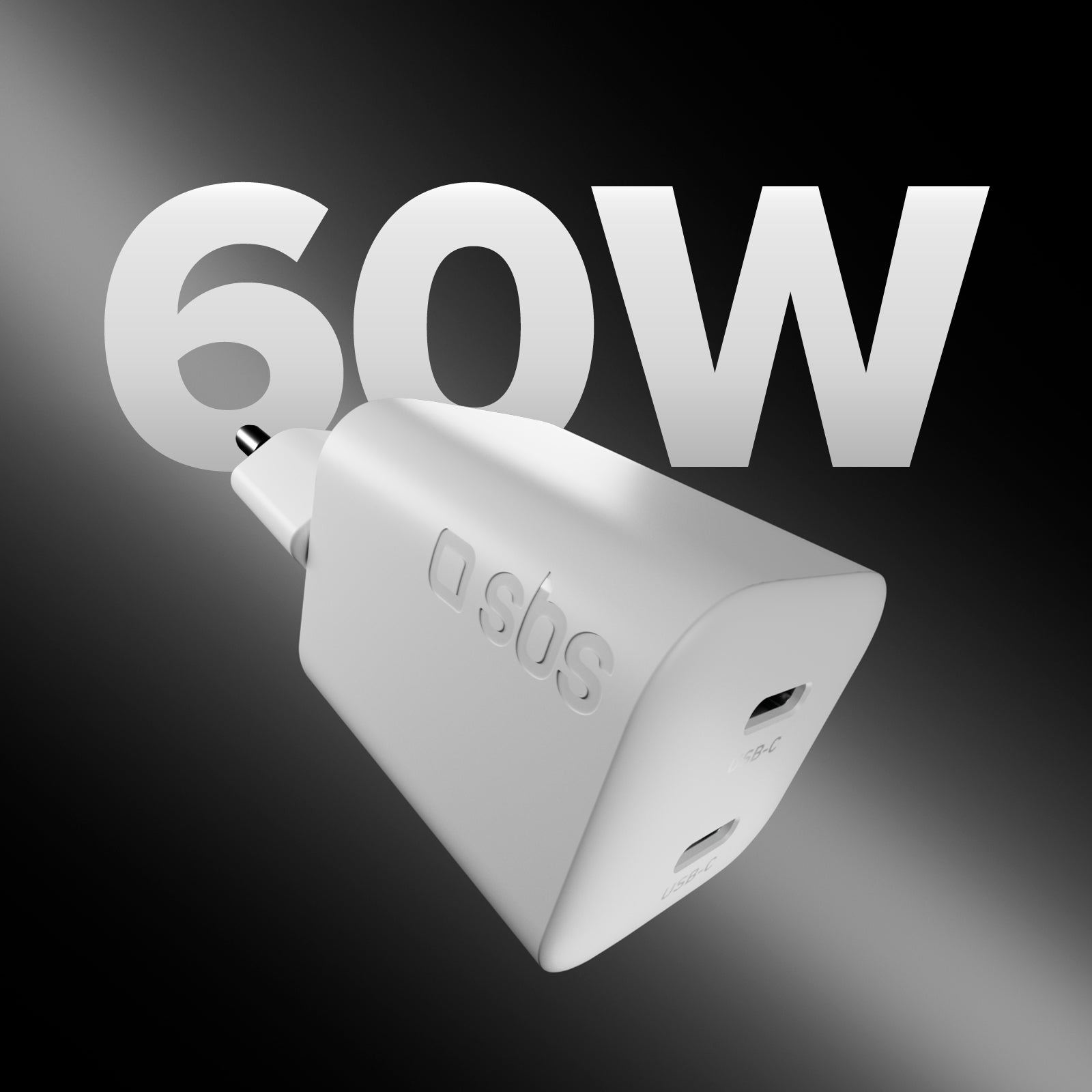 Kit caricatore da parete 60W PD e AVS, 2 porte e cavo USB-C 1,5 m