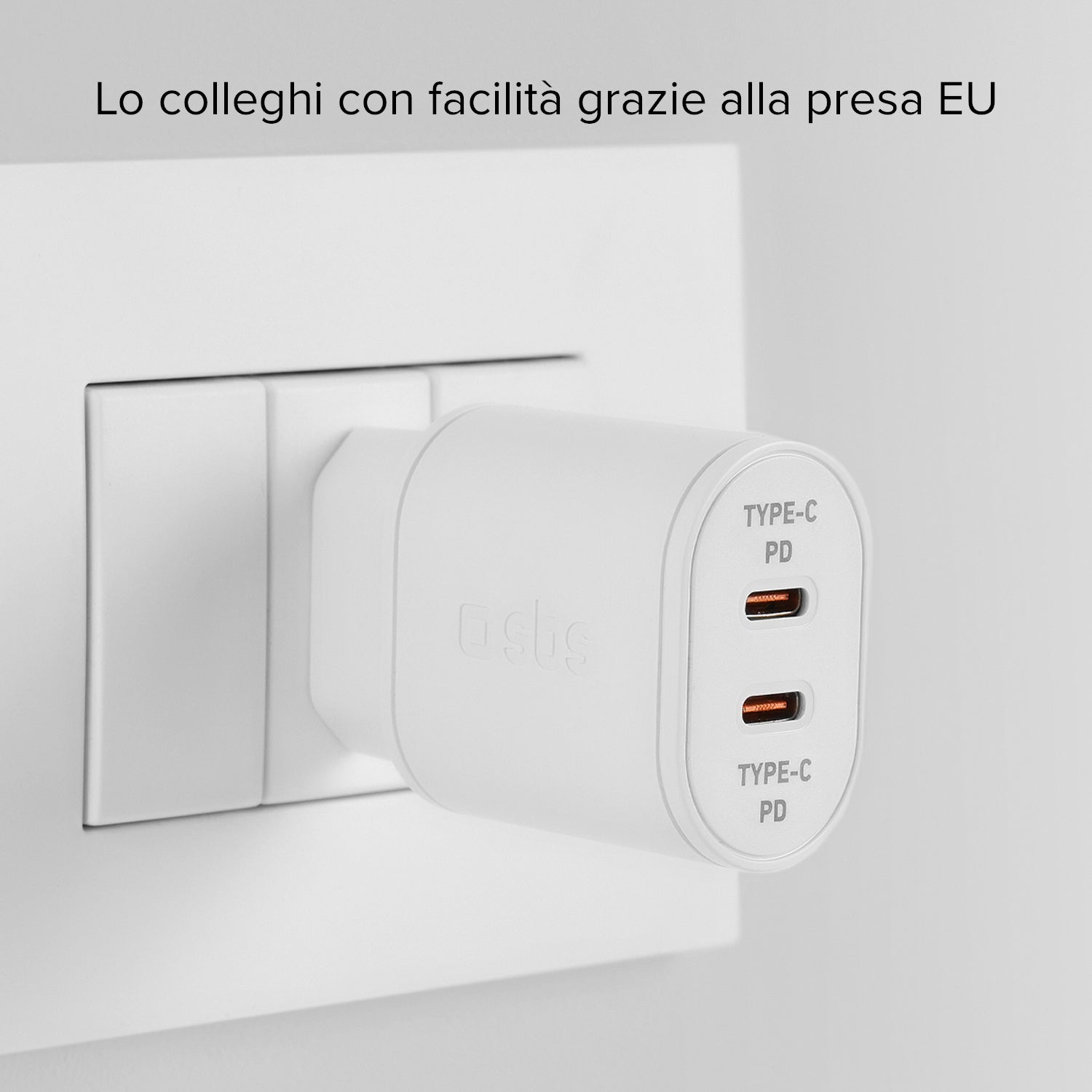 Caricatore doppia USB‑C 20W PD