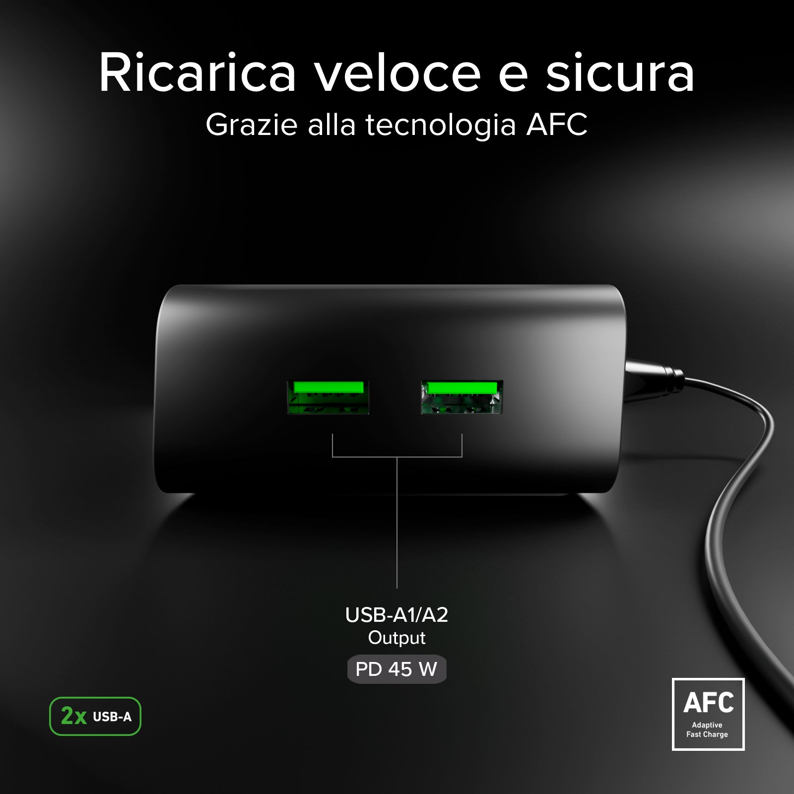 100W Power Delivery Tischladestation mit TFT-Display, 3 USB-C- und 2 USB-A-Anschlüssen, ideal für Laptops