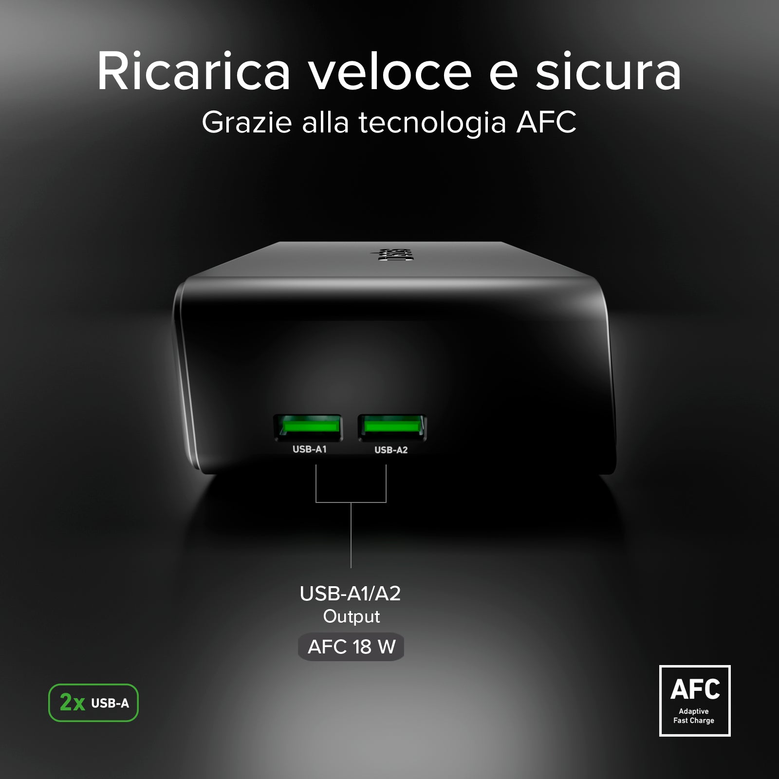 Stazione ricarica da scrivania 240W con 6 porte e display TFT