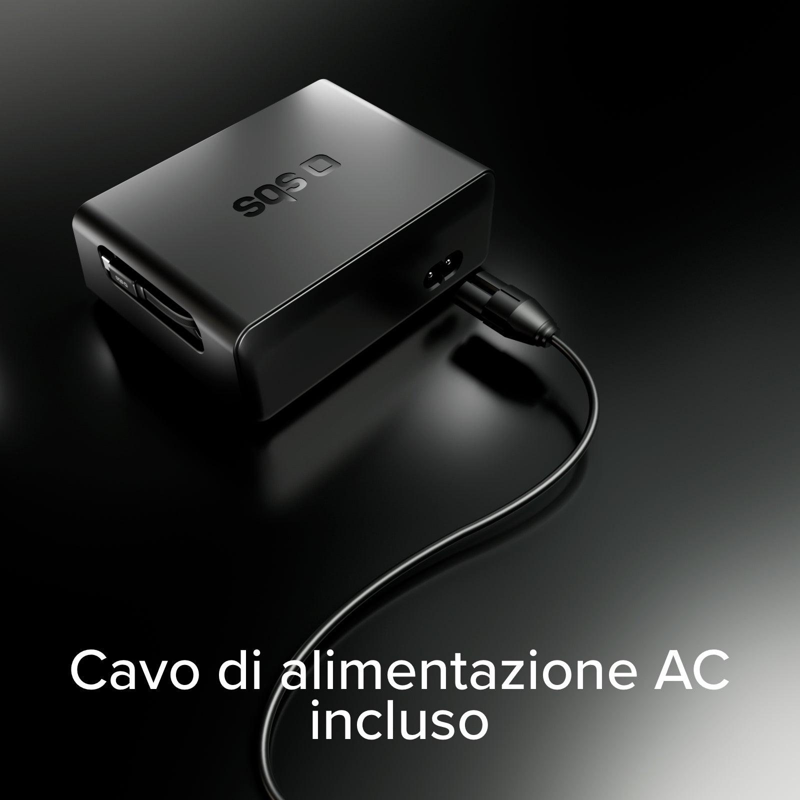 Stazione ricarica 140W con 2 cavi retrattili, 5 porte e display TFT