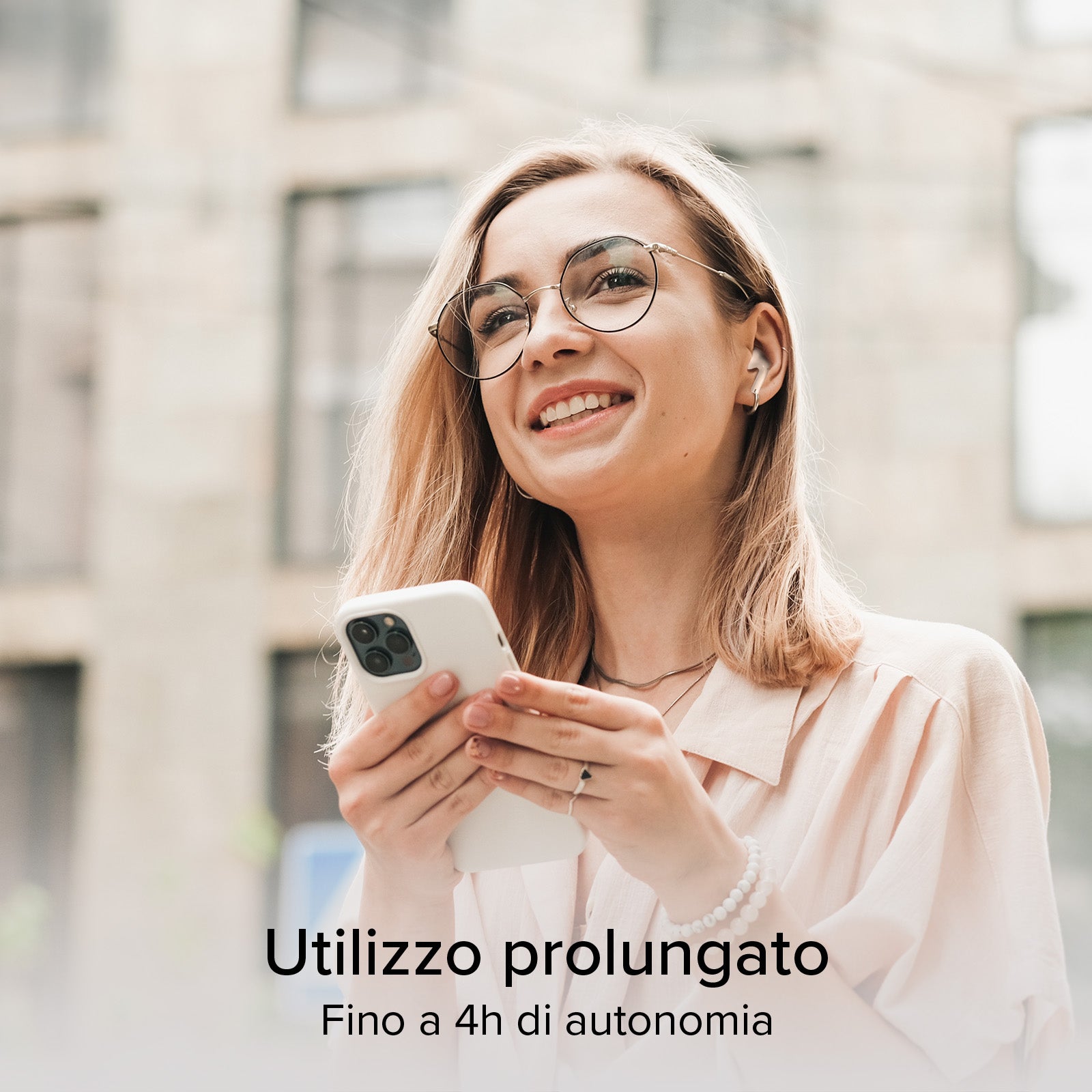 Auricolari TWS Multipoint Air Space con ANC e controlli touch