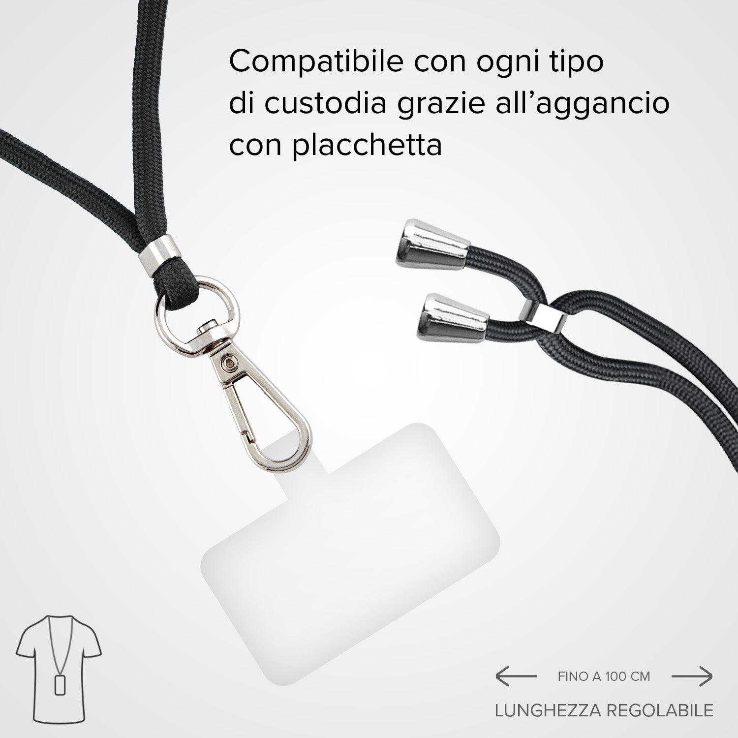 Laccio da collo universale per telefono