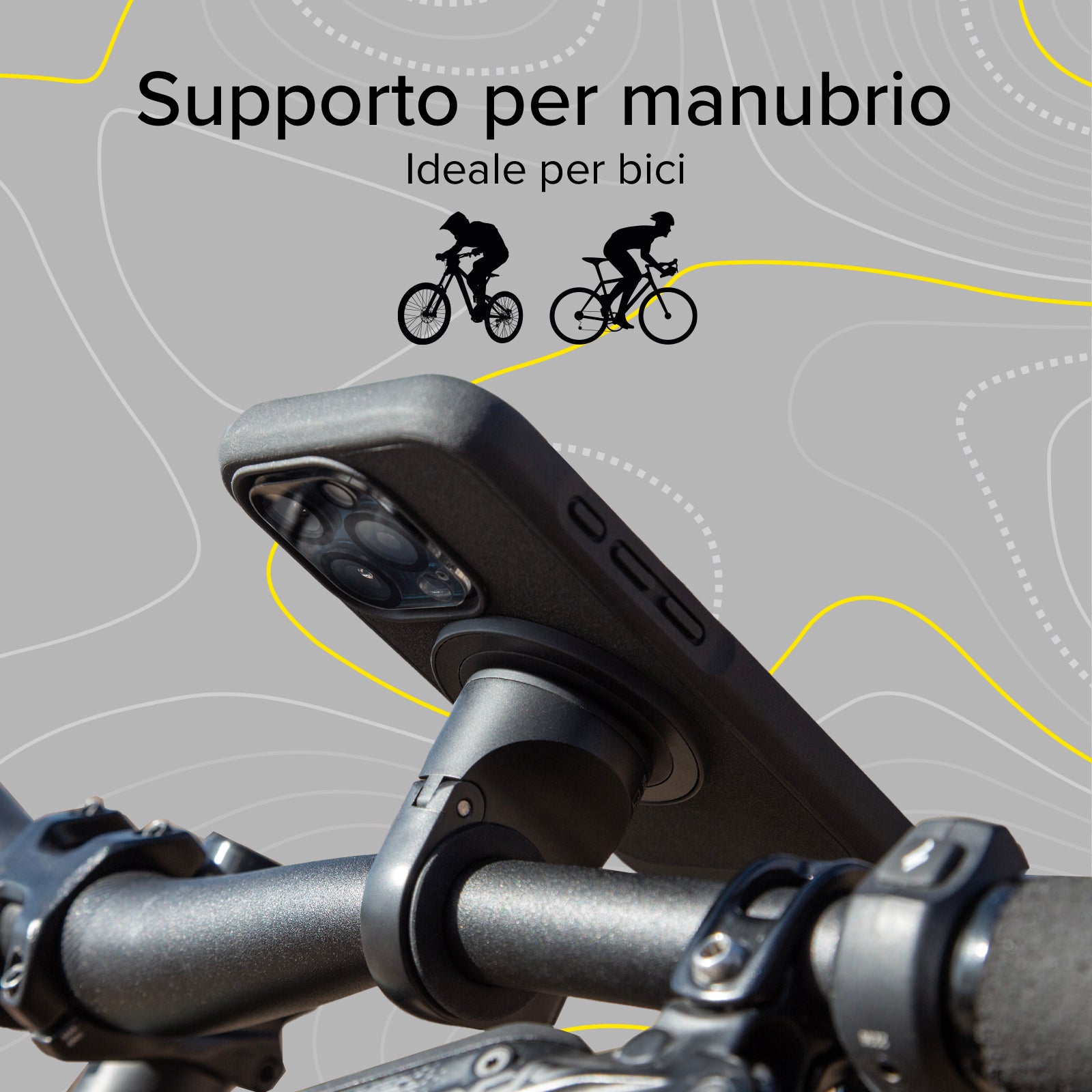 Portacellulare universale Lock Pro per bici e monopattini