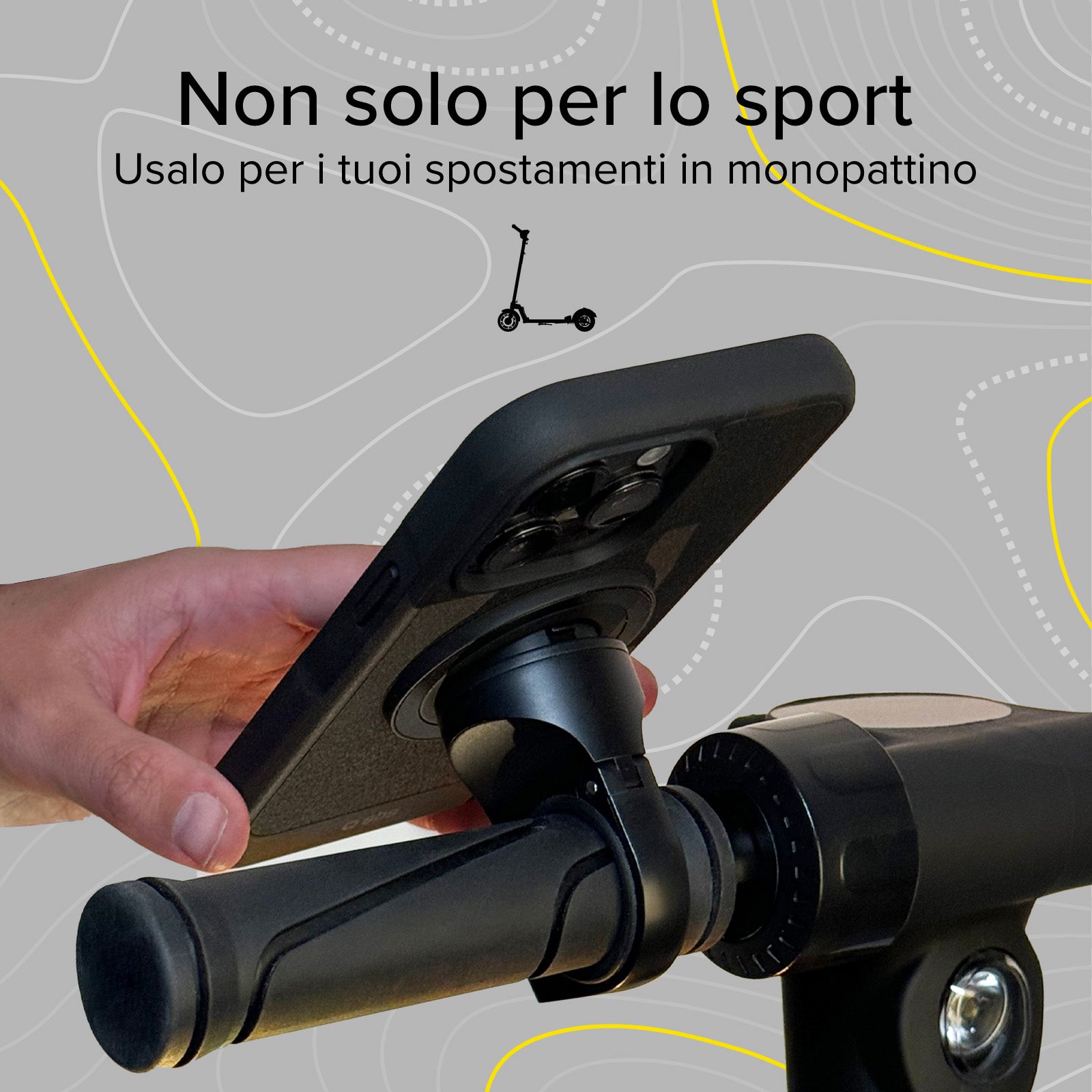Portacellulare universale Lock Pro per bici e monopattini