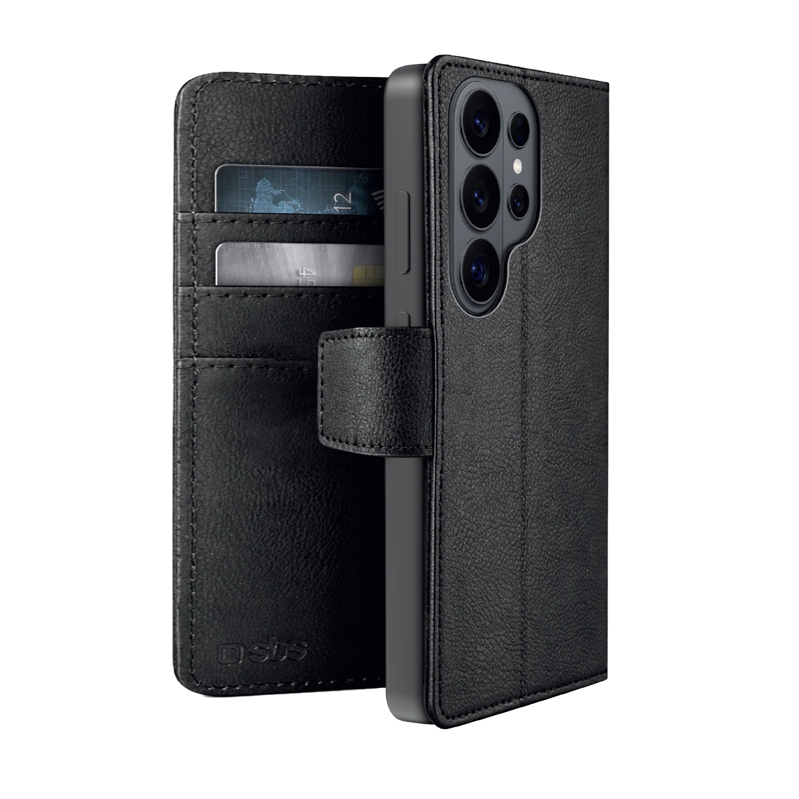 Custodia Classic per Samsung S26 Ultra con portacarte, chiusura e stand