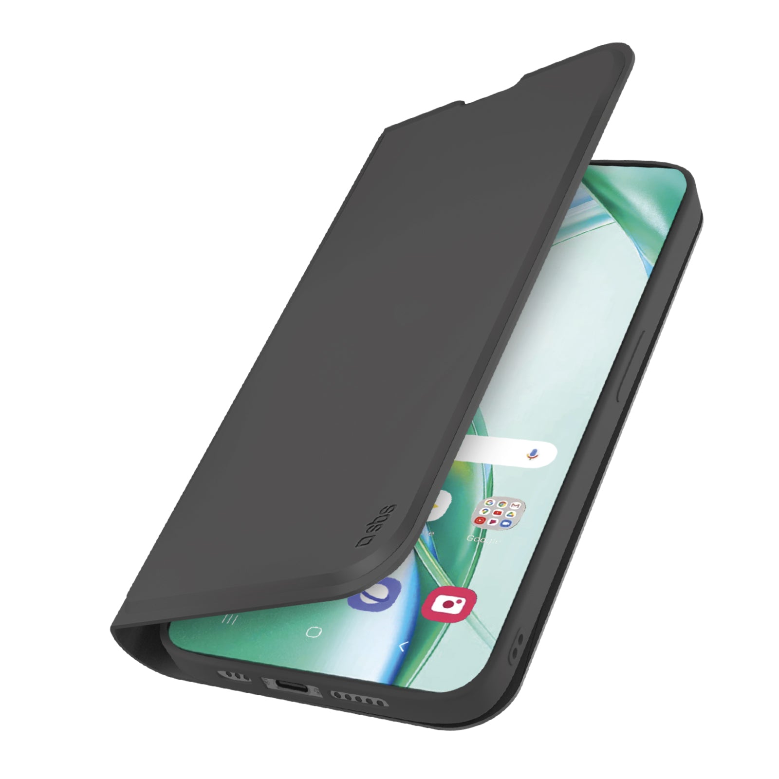Custodia a libro con supporto stand e superficie soft touch per Honor 200 Smart