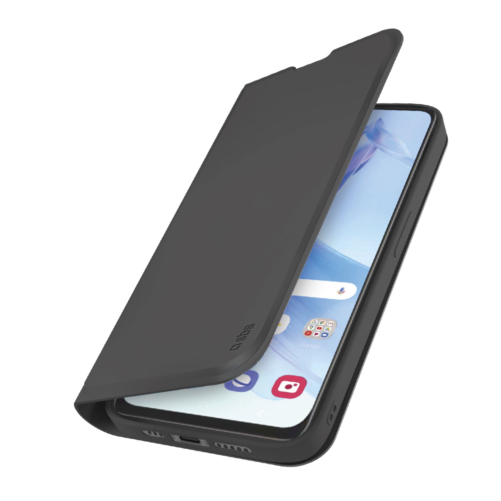 Custodia a libro con supporto stand e superficie soft touch per Honor 90 Lite