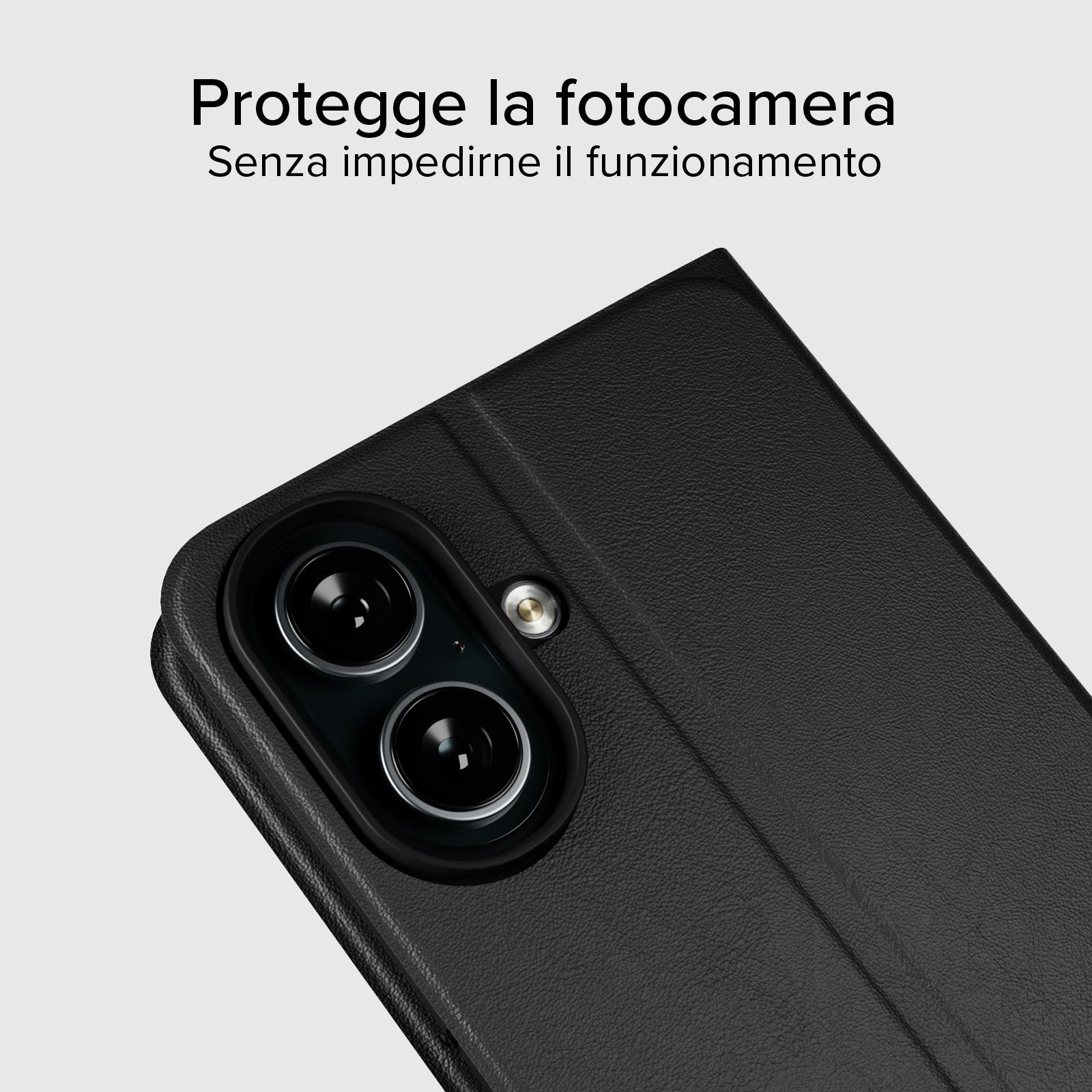 Étui portefeuille avec support et surface douce au toucher pour iPhone 16