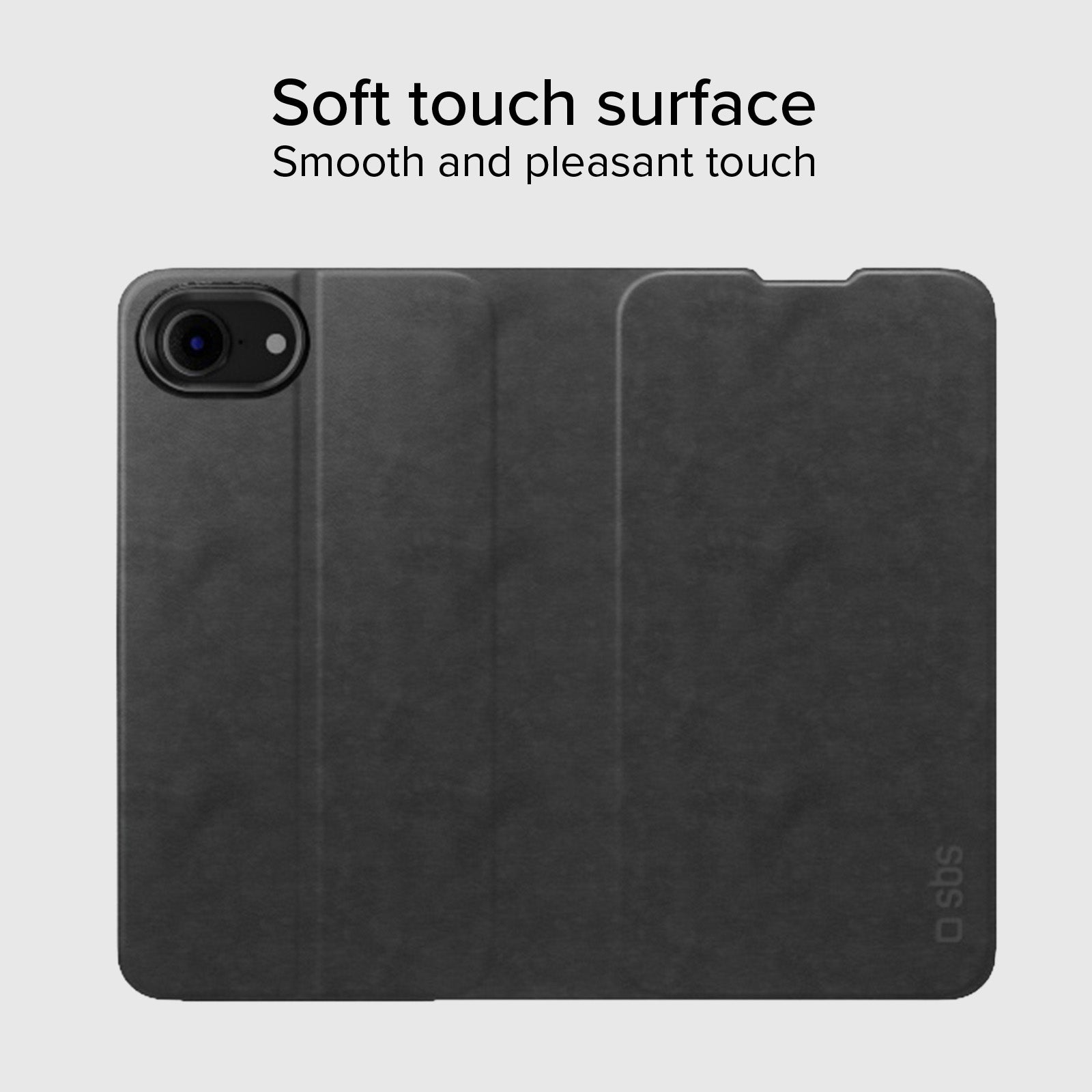 Klapphülle mit Ständer und Soft-Touch-Oberfläche für das iPhone 17e/16e