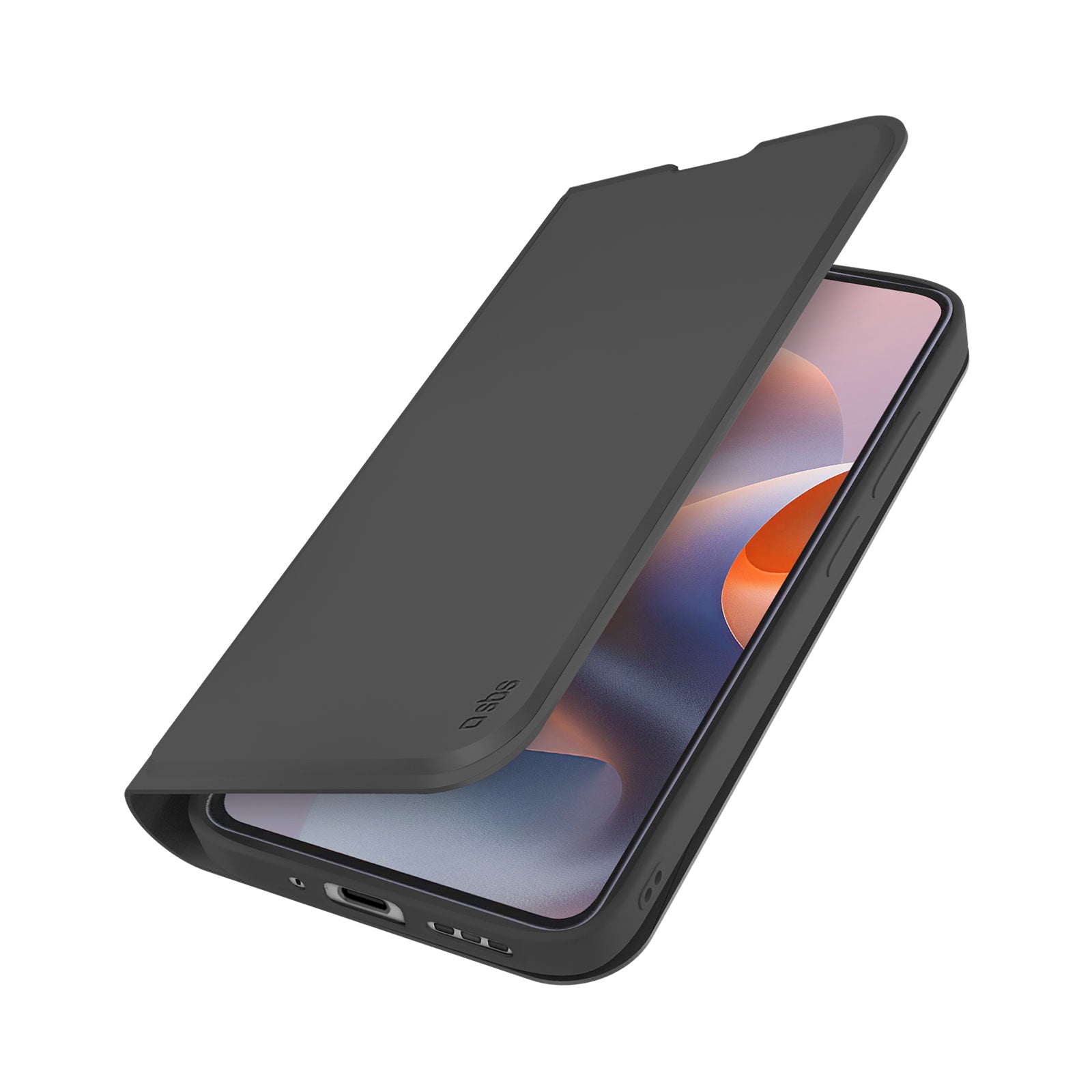 Custodia a libro con supporto stand e superficie soft touch per Motorola G86