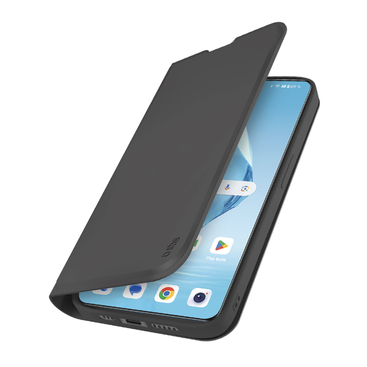 Custodia a libro con supporto stand e superficie soft touch per OnePlus 12R
