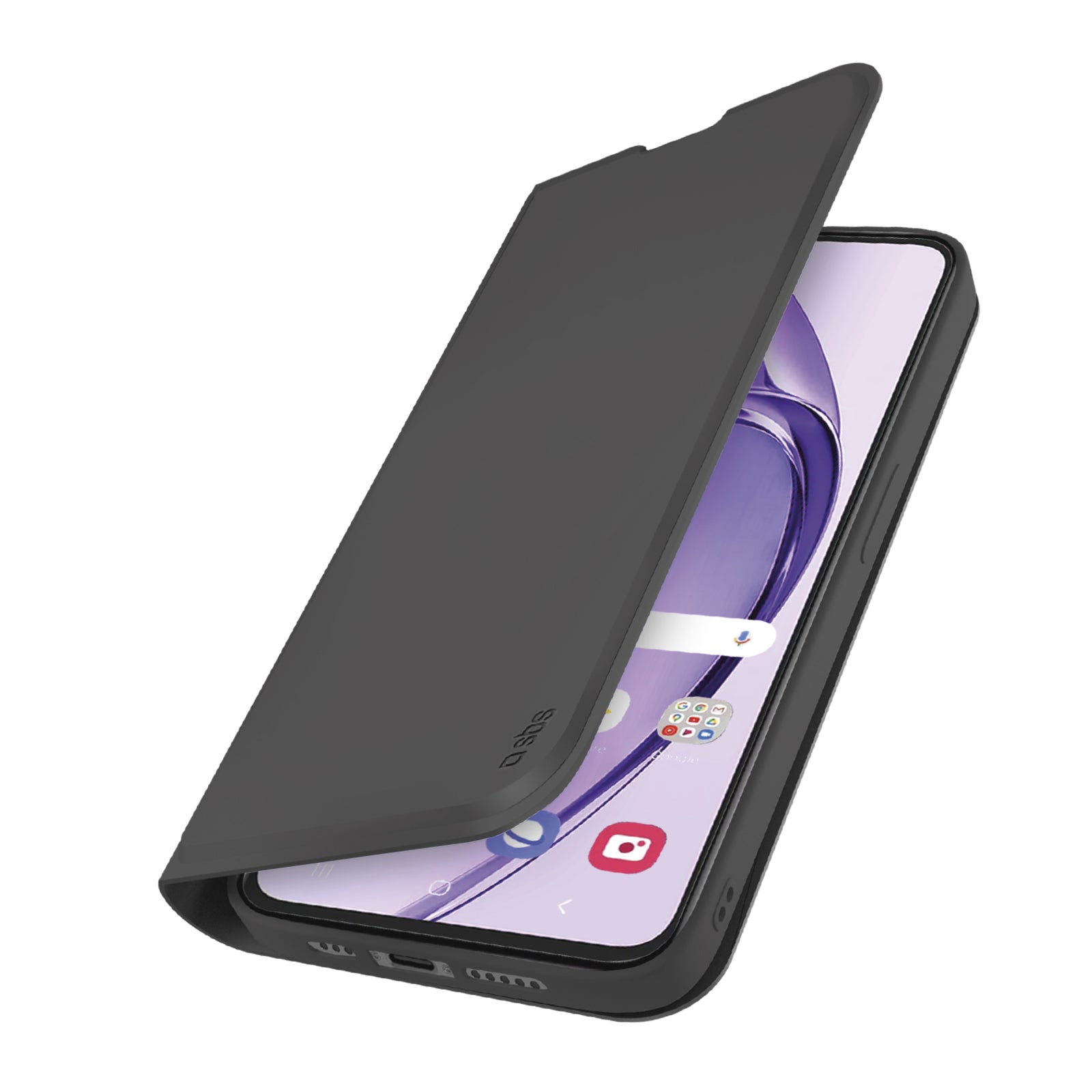 Book-style case with stand support and soft touch surface for Oppo A80