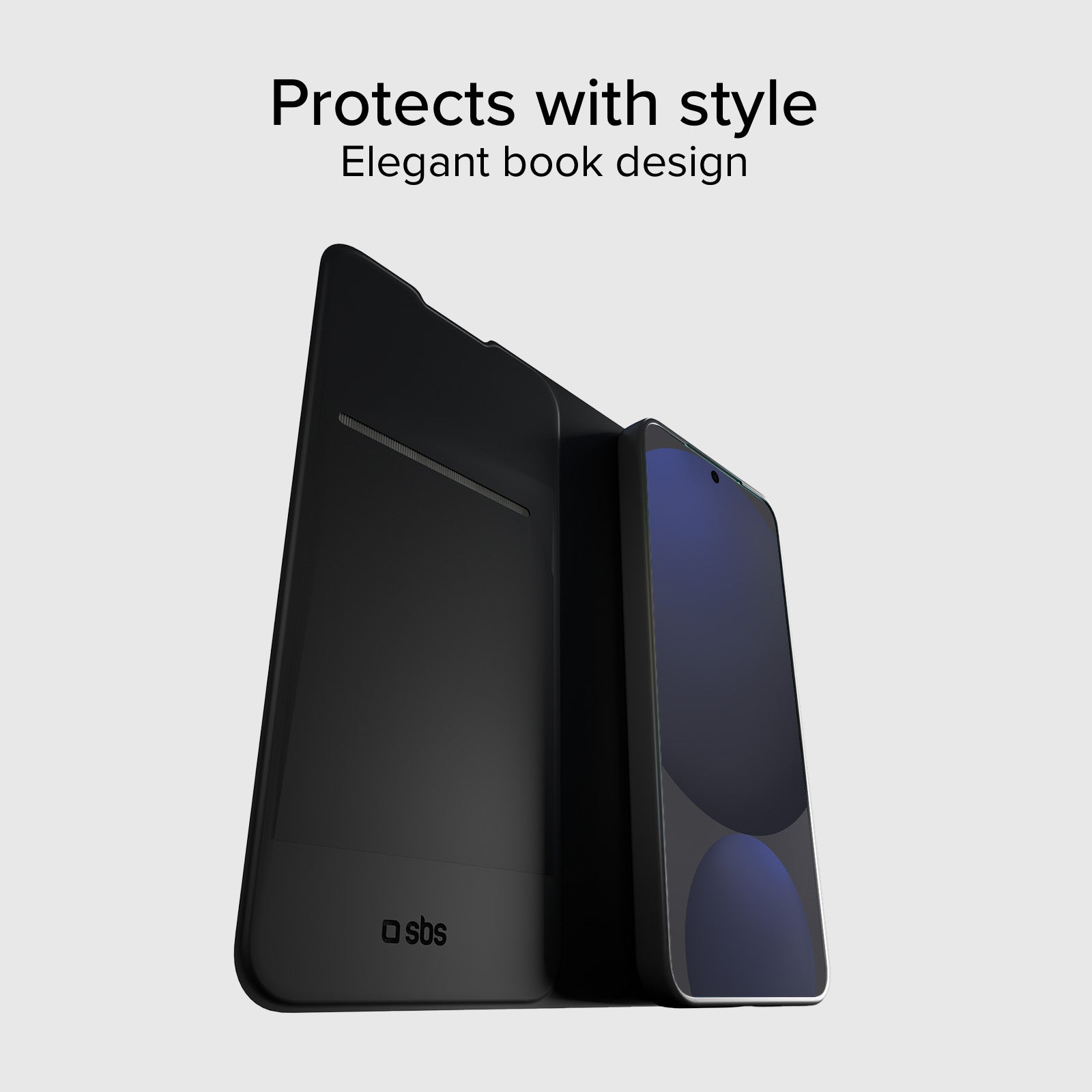 Book-style case with stand support and soft touch surface for Samsung Galaxy S24 FE
