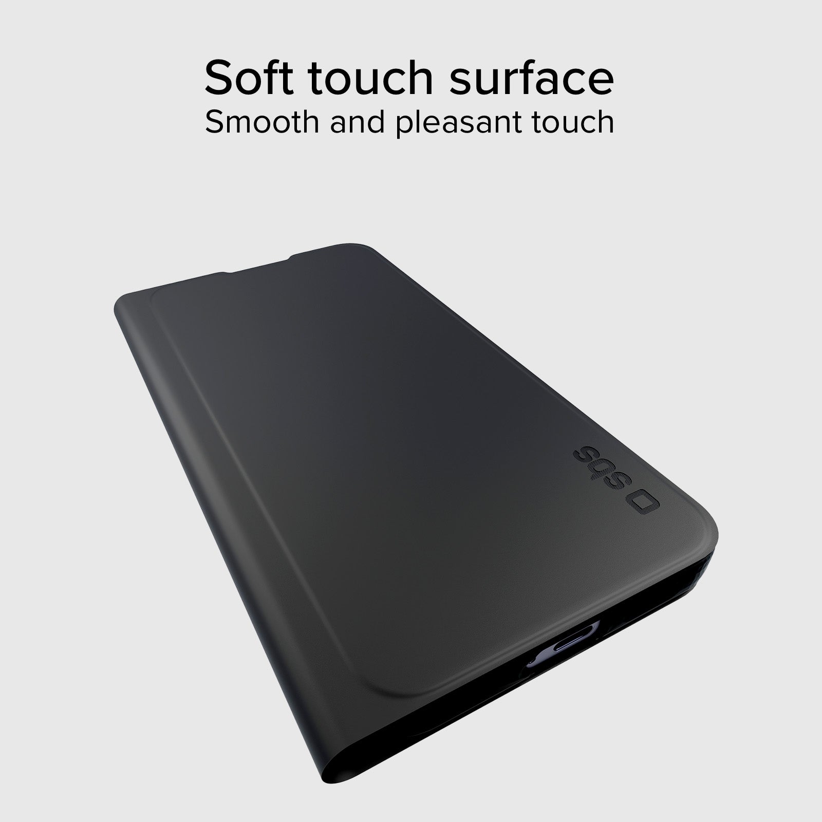 Custodia a libro con supporto stand e superficie soft touch per Samsung S24 FE