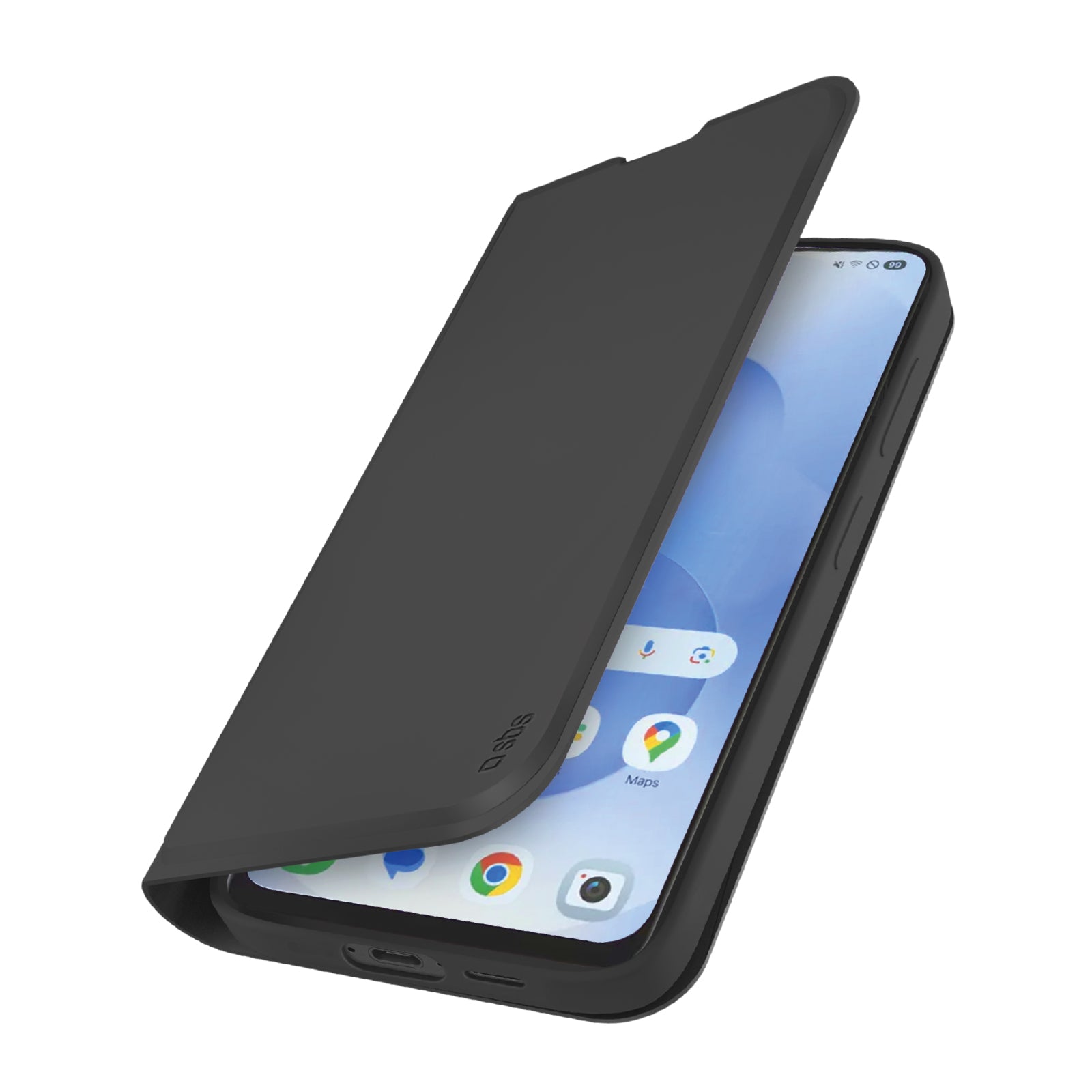 Book-style case with stand support and soft touch surface for Samsung Galaxy S25 FE