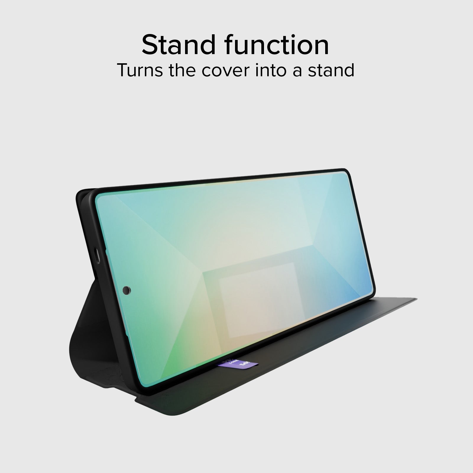Custodia a libro con supporto stand, soft touch per Samsung S25 Ultra