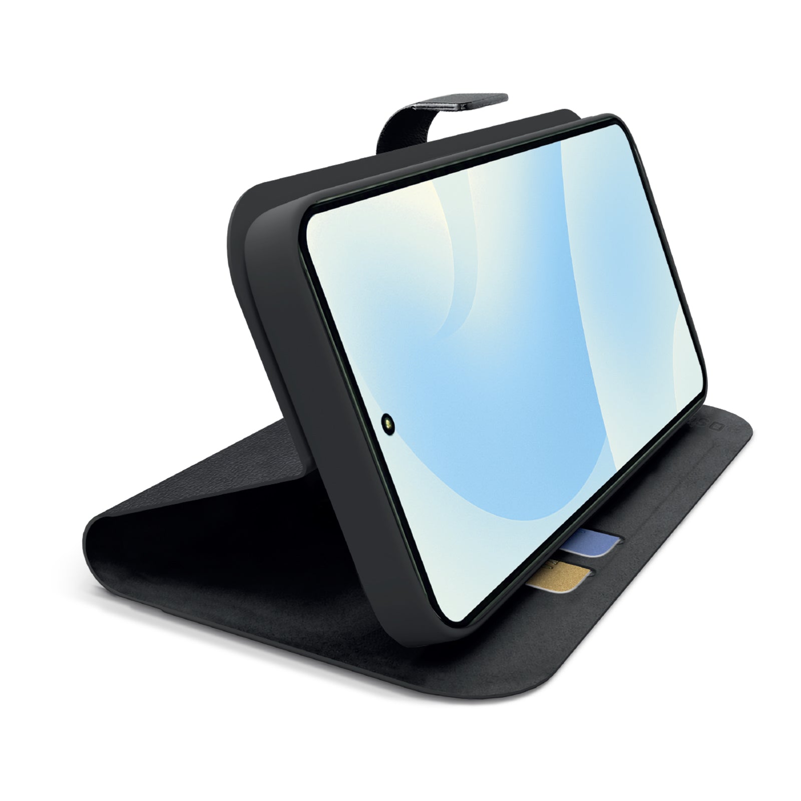 Custodia a libro con supporto stand e superficie soft touch per Samsung S26+